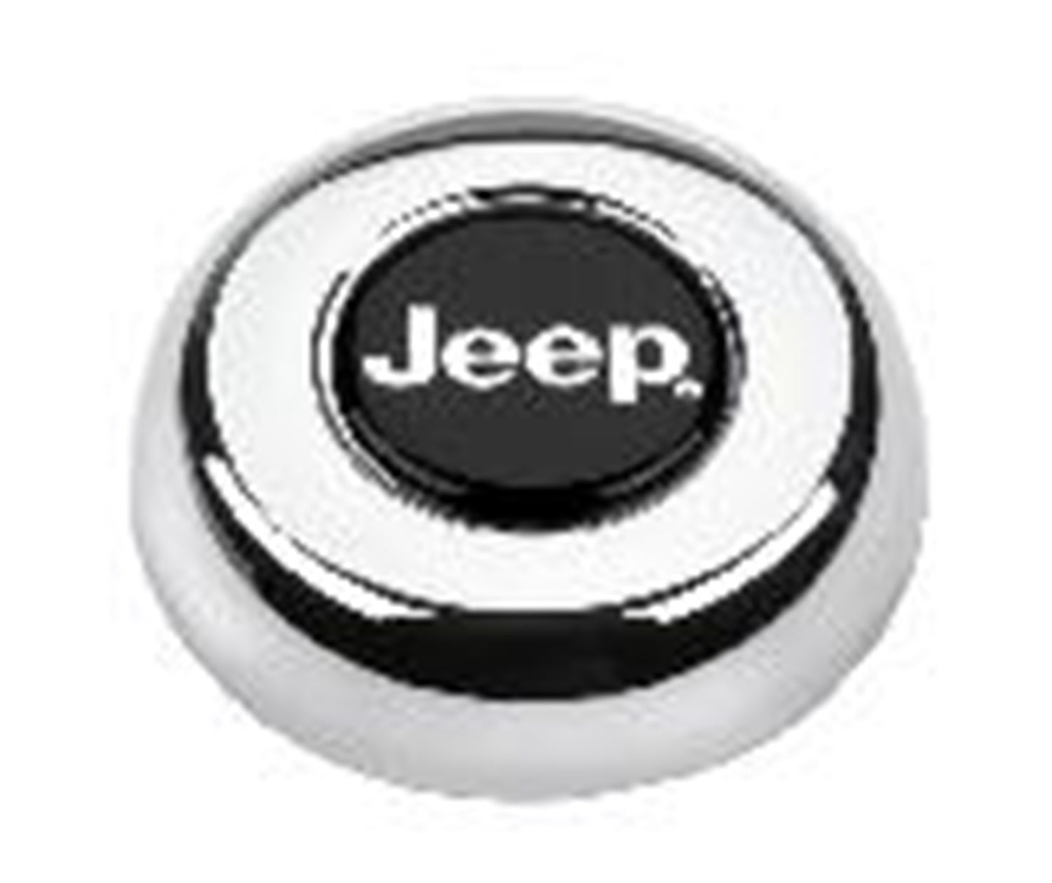 Grant 5695 Mopar Licensed Horn Button; Chrome; Jeep; Classic/Challenger Wheels; Grant 5695