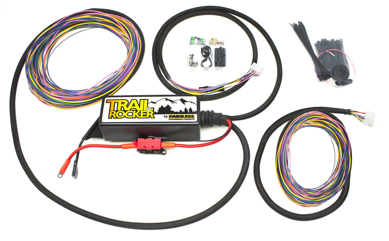 Painless Wiring 57005 Trail Rocker Relay Center; w/o Switches; Controls 8 Accessories; Painless Wiring 57005