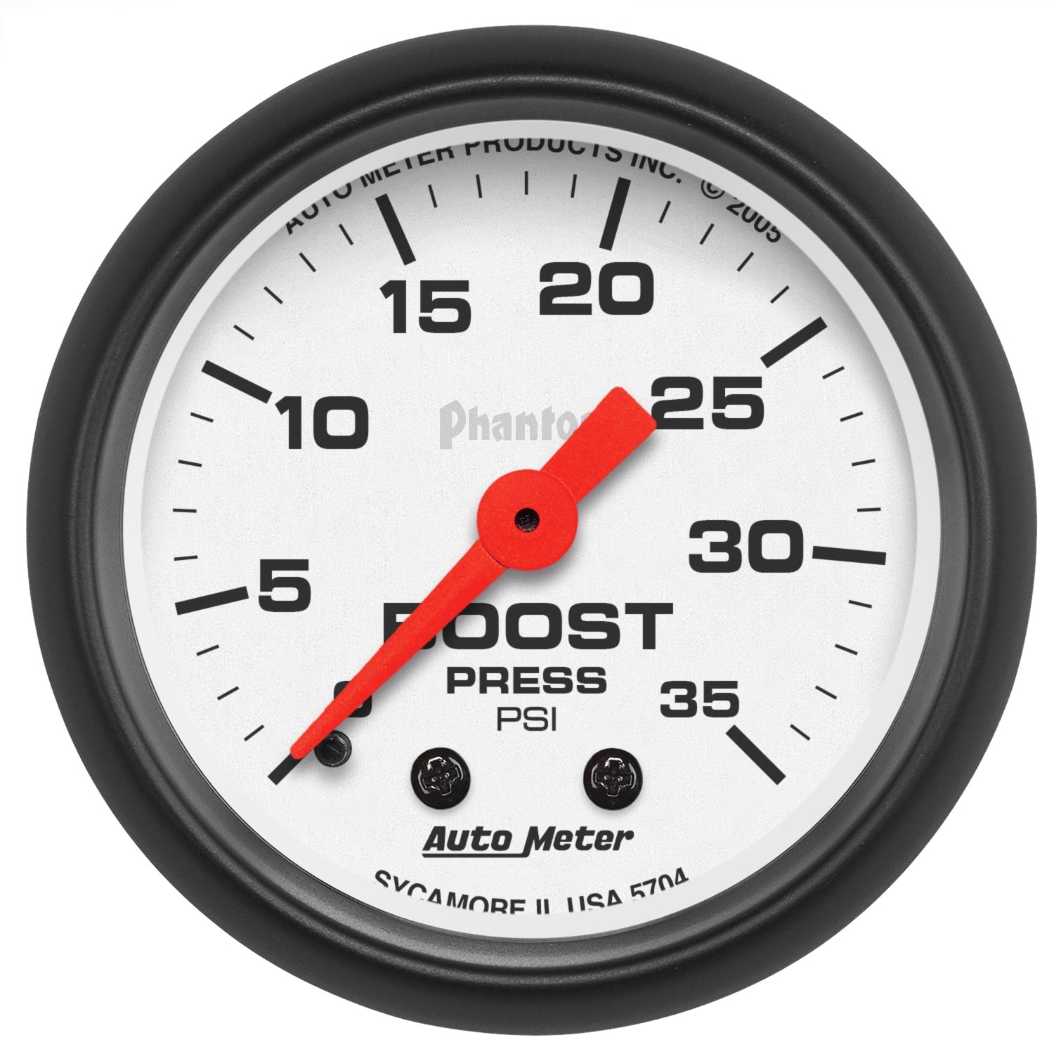 AutoMeter 5704 GAUGE; BOOST; 2 1/16in.; 35PSI; MECHANICAL; PHANTOM AutoMeter 5704