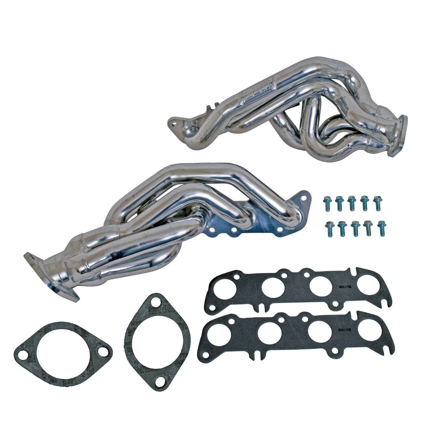 BBK Performance Parts 16320 2011-14 MUSTANG GT 1-3/4 TUNED LENGTH EXHAUST HEADERS (POLISHED SILVER CERAMIC) BBK Performance Parts 16320