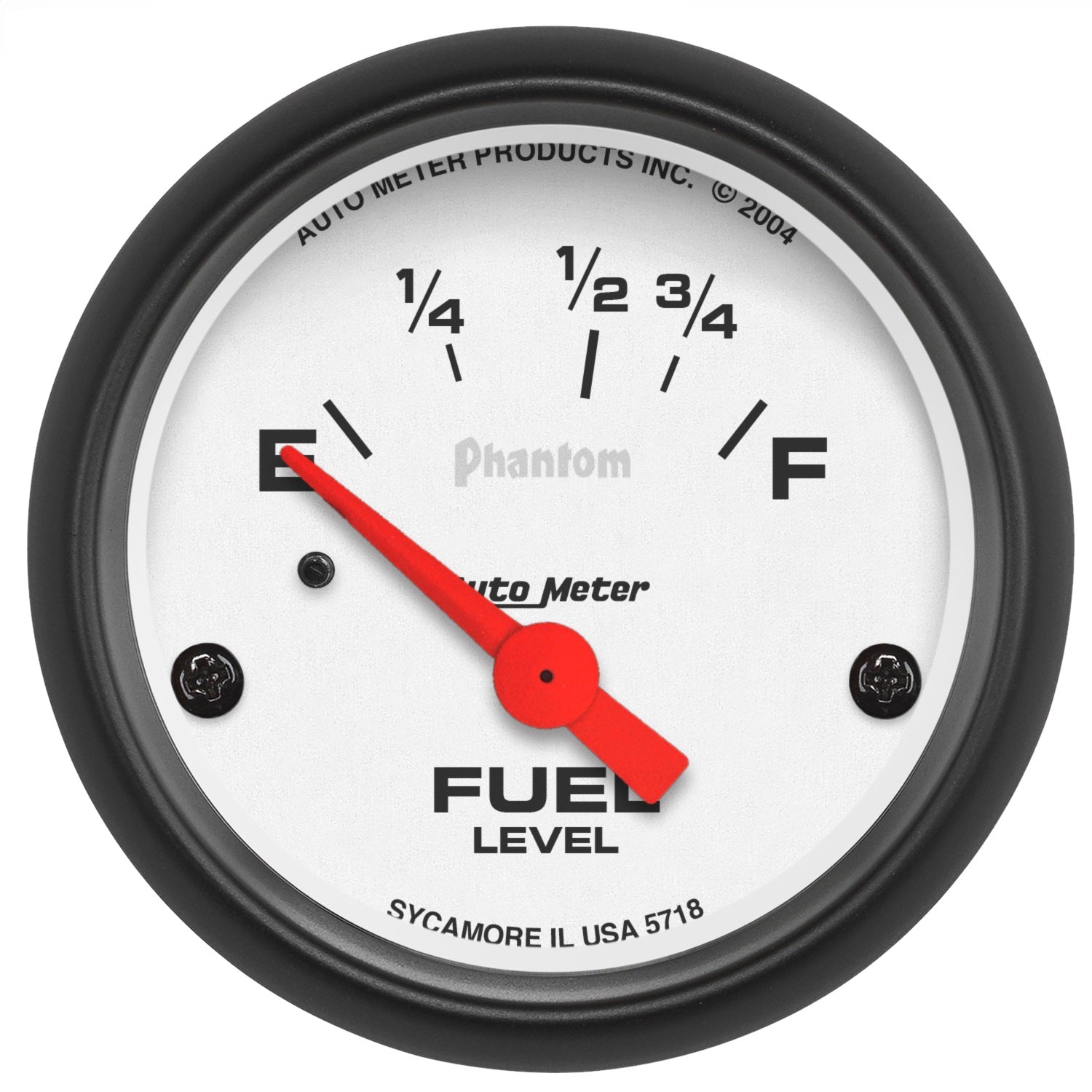 AutoMeter 5718 GAUGE; FUEL LEVEL; 2 1/16in.; 16OE TO 158OF; ELEC; PHANTOM AutoMeter 5718