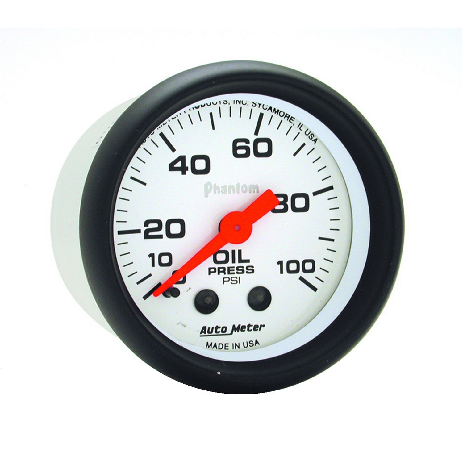 AutoMeter 5721 GAUGE; OIL PRESSURE; 2 1/16in.; 100PSI; MECHANICAL; PHANTOM AutoMeter 5721