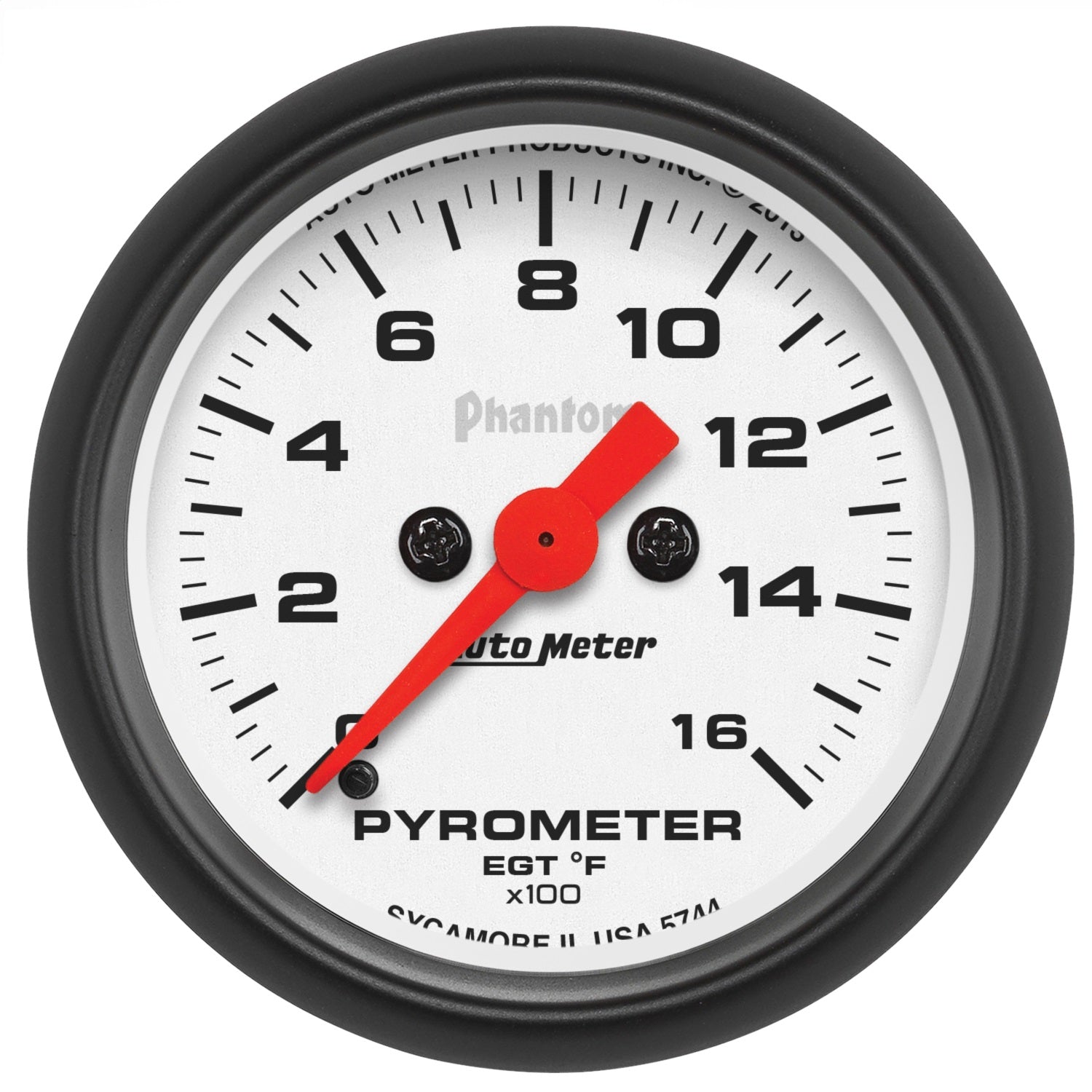 AutoMeter 5744 GAUGE; PYROMETER (EGT); 2 1/16in.; 1600deg.F; DIGITAL STEPPER MOTOR; PHANTOM AutoMeter 5744