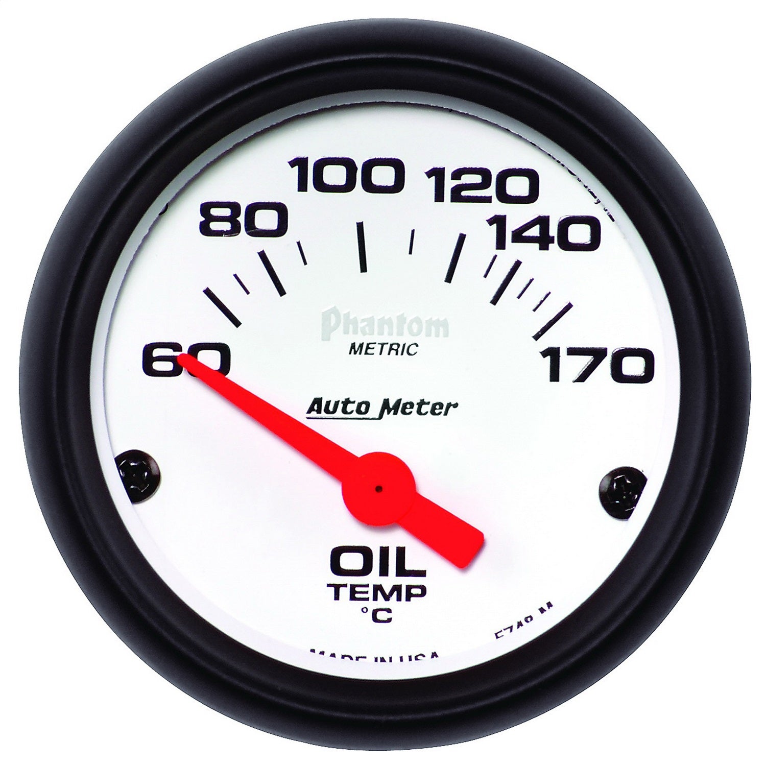 AutoMeter 5748-M GAUGE; OIL TEMP; 2 1/16in.; 60-170deg.F; ELECTRIC; PHANTOM AutoMeter 5748-M