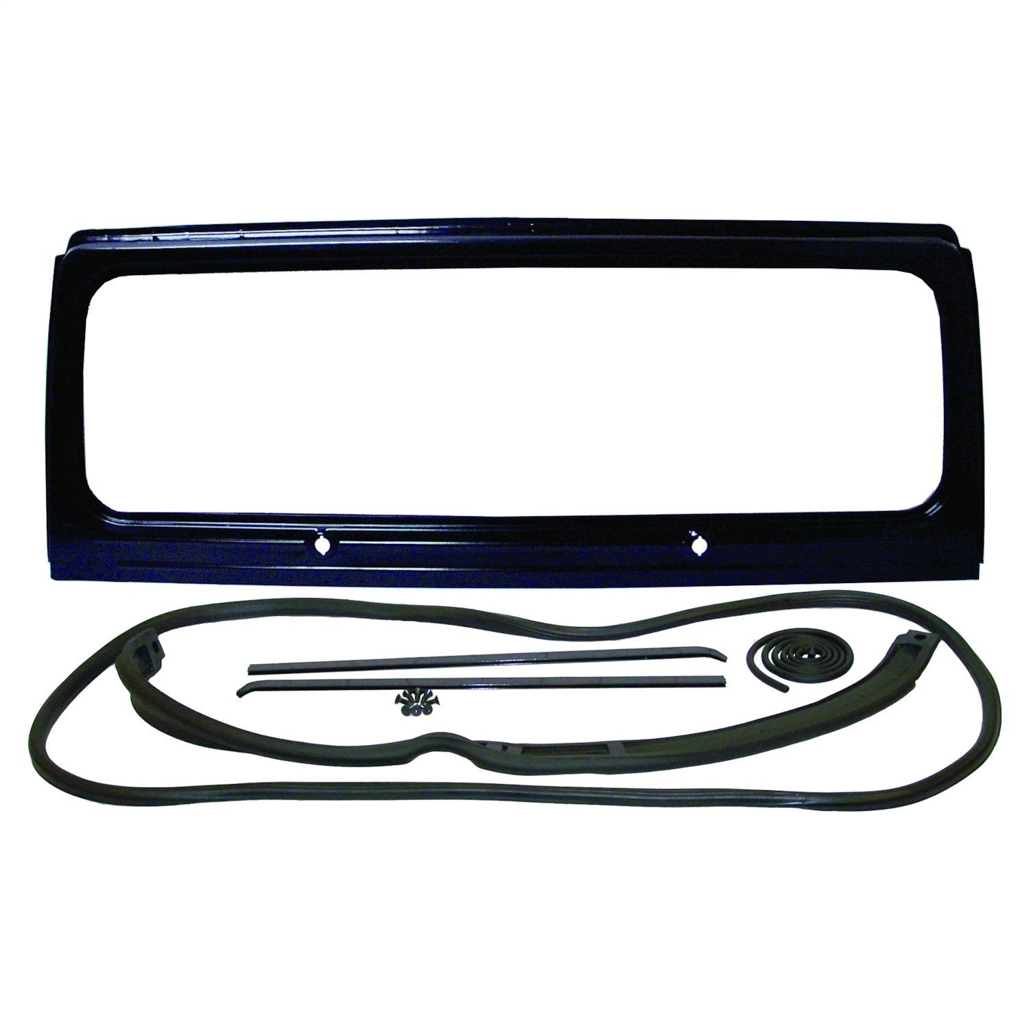 Crown Automotive Jeep Replacement 5758971K Windshield Frame Kit; Incl. Frame/Weatherstrips/Channel/Torx Screws; Crown Automotive Jeep Replacement 5758971K