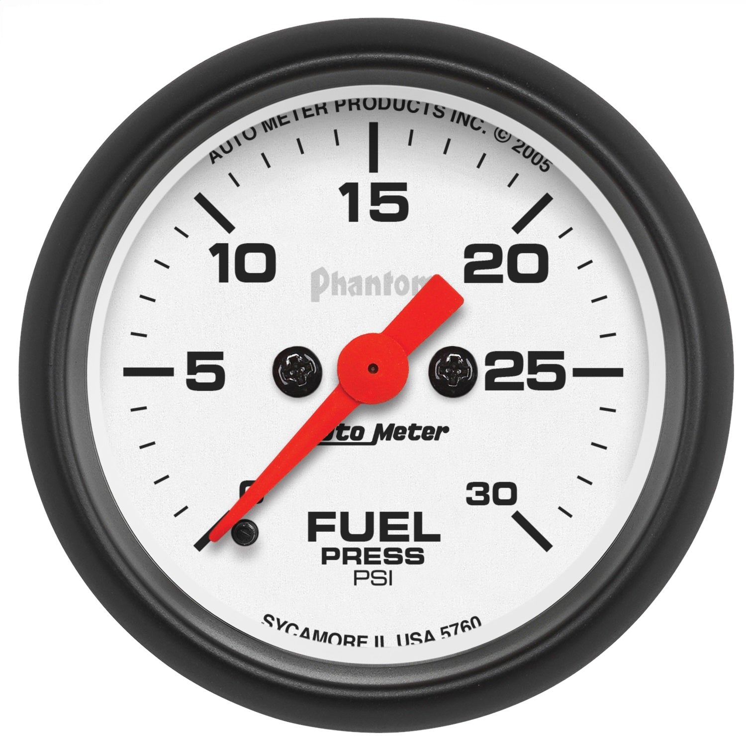 AutoMeter 5760 GAUGE; FUEL PRESSURE; 2 1/16in.; 30PSI; DIGITAL STEPPER MOTOR; PHANTOM AutoMeter 5760
