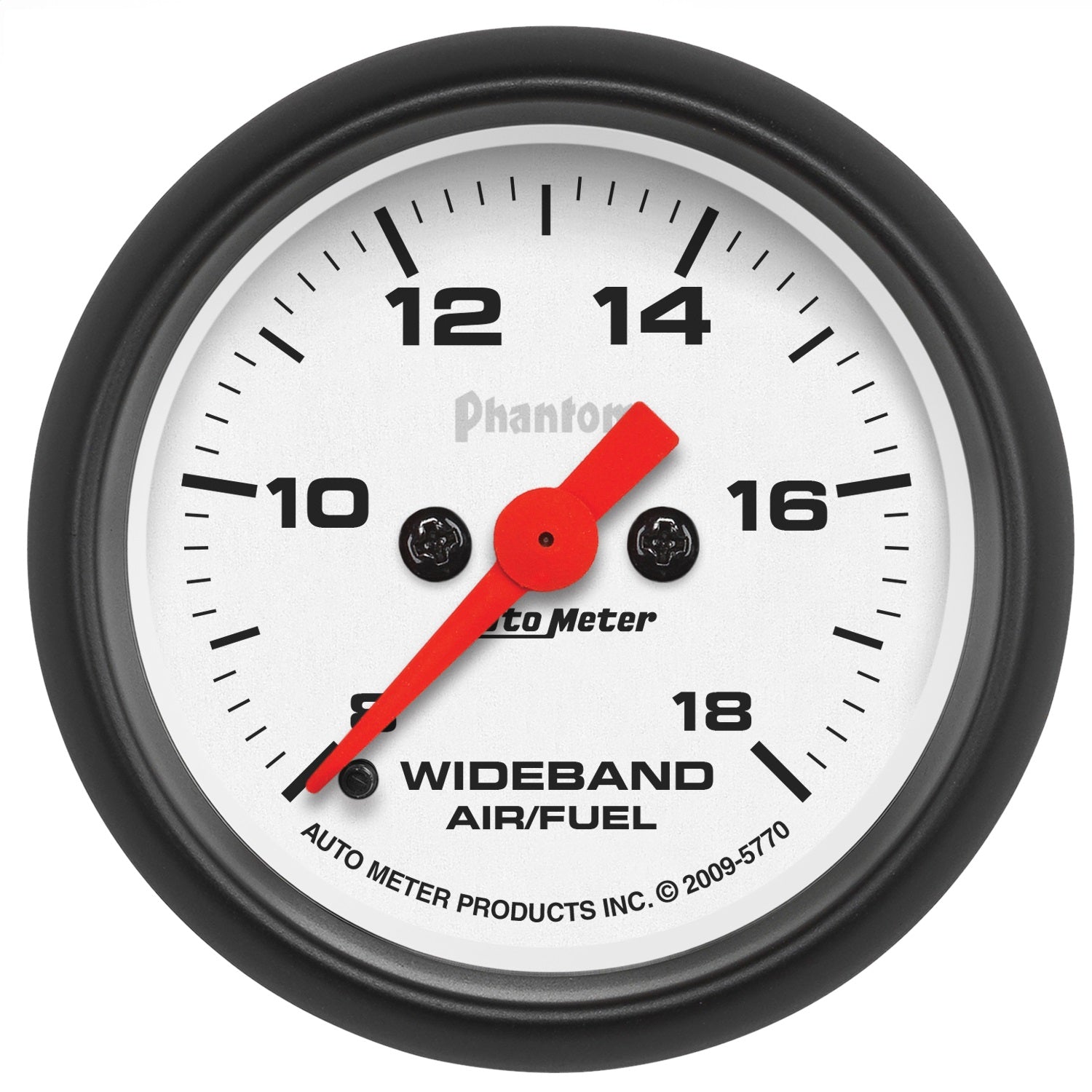AutoMeter 5770 GAUGE; AIR/FUEL RATIO-WIDEBAND; ANALOG; 2 1/16in.; 8:1-18:1; STEPPER MTR; PHANTO AutoMeter 5770