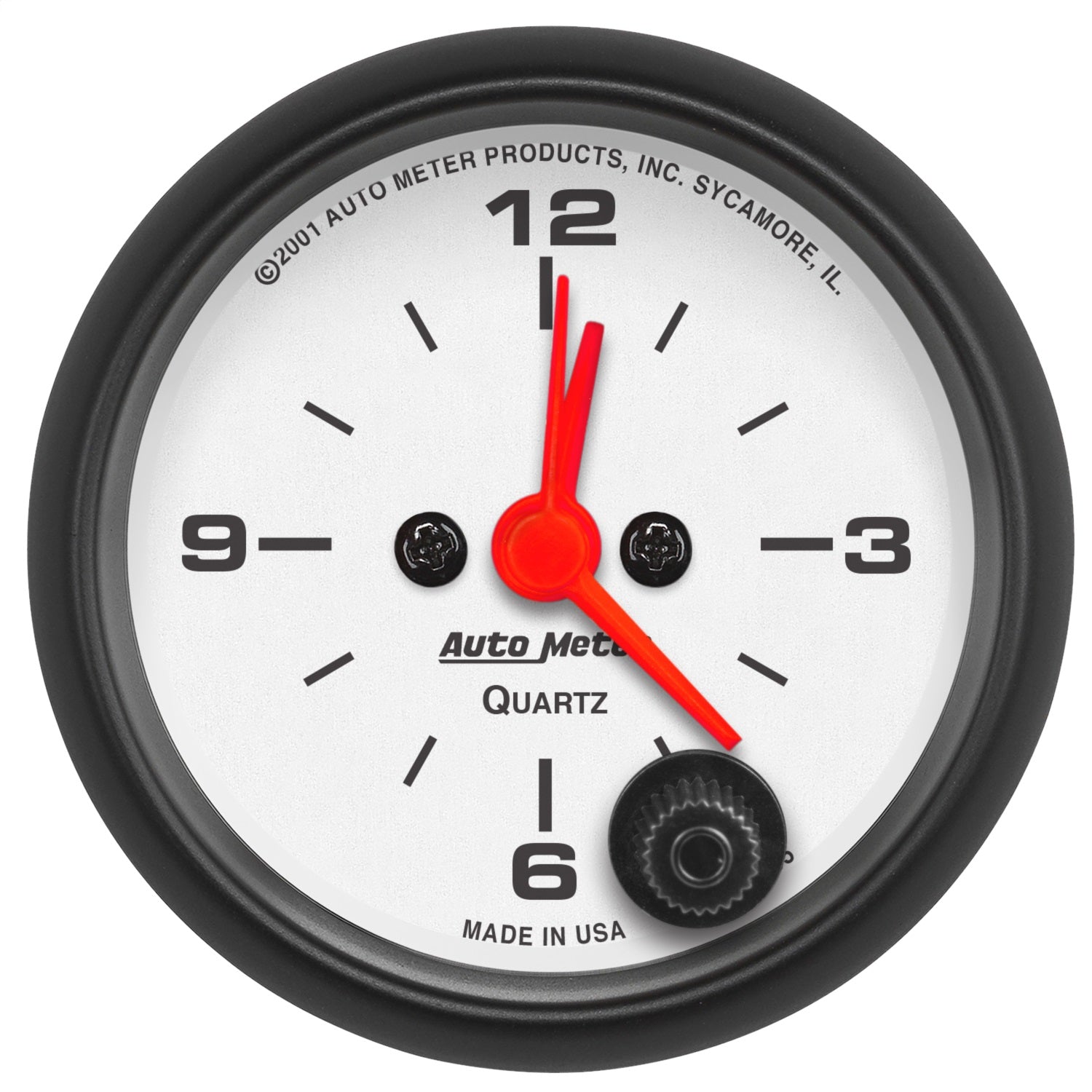 AutoMeter 5785 GAUGE; CLOCK; 2 1/16in.; 12HR; ANALOG; PHANTOM AutoMeter 5785
