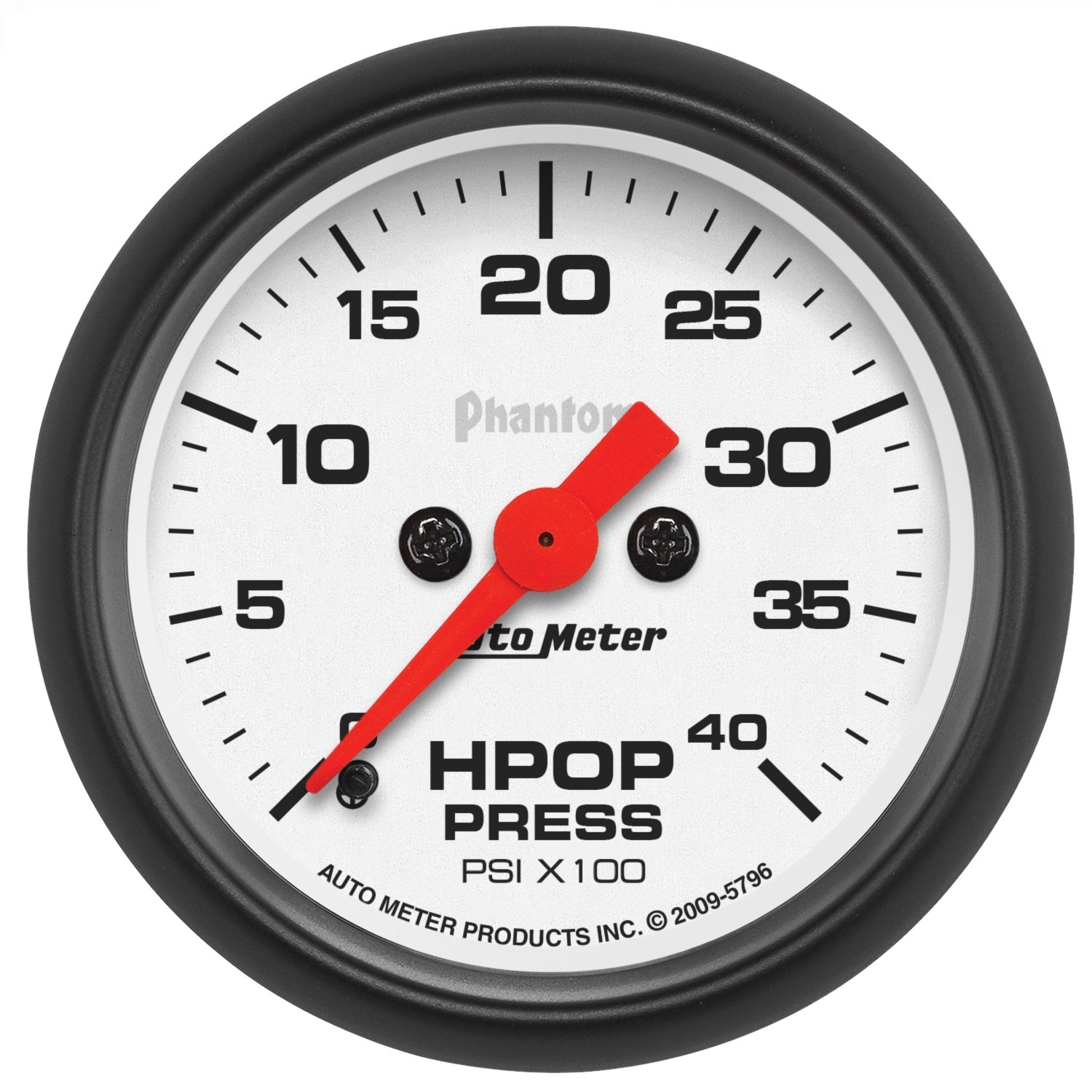 AutoMeter 5796 GAUGE; HIGH PRESS OIL PUMP; 2 1/16in.; 4KPSI; DIGITAL STEPPER MOTOR; PHANTOM AutoMeter 5796