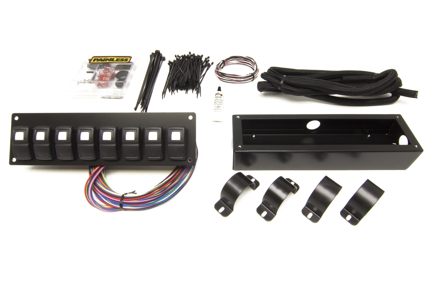 Painless Wiring 58102 Track Rocker 8-Switch Panel; Roll Bar Mount; Painless Wiring 58102