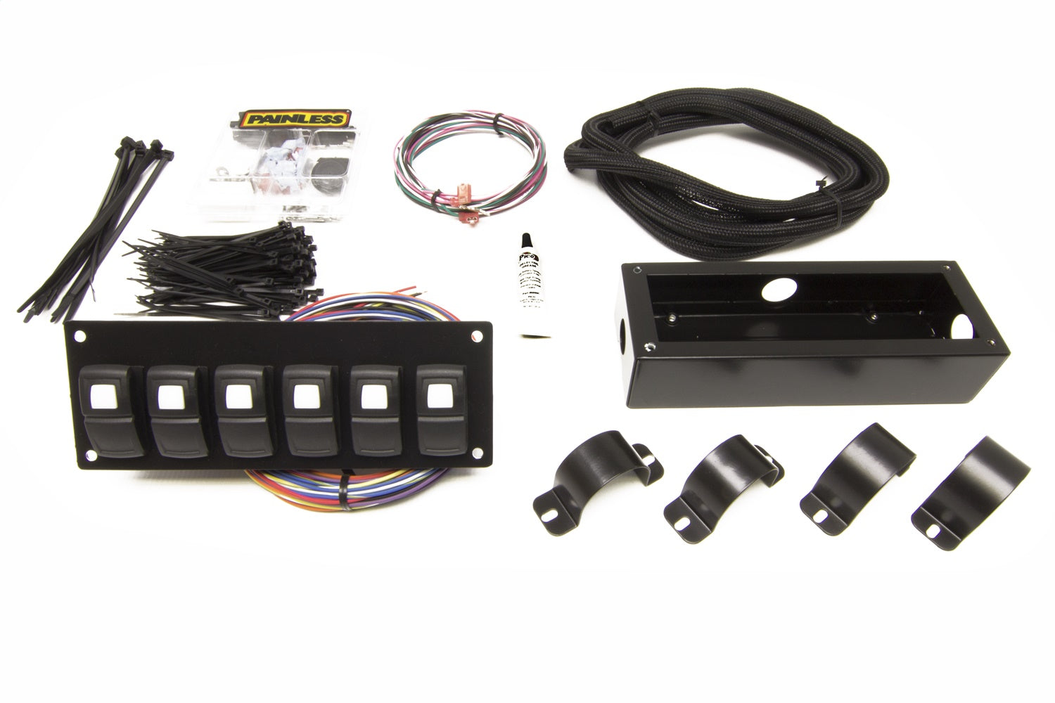 Painless Wiring 58105 Track Rocker 6-Switch Panel; Roll Bar Mount; Painless Wiring 58105