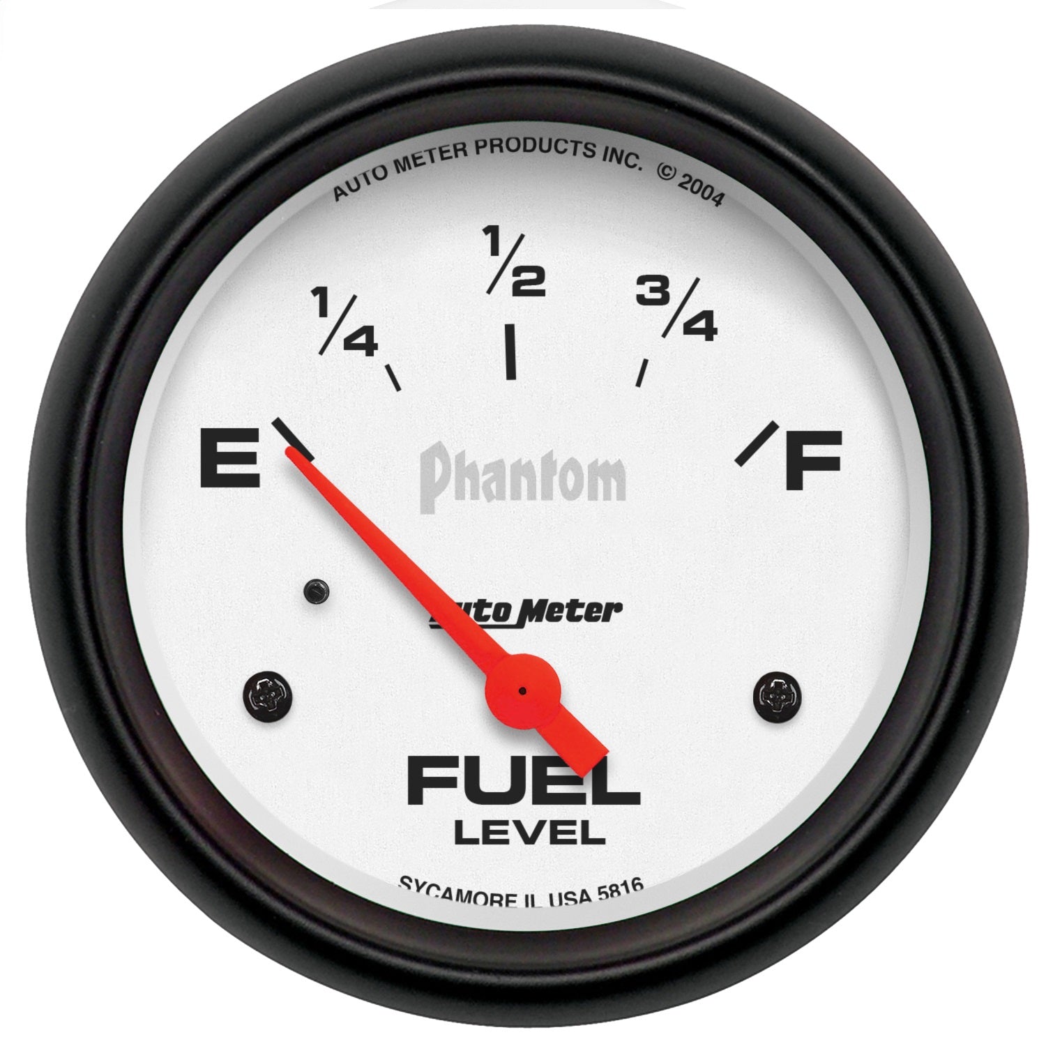 AutoMeter 5816 GAUGE; FUEL LEVEL; 2 5/8in.; 240OE TO 33OF; ELEC; PHANTOM AutoMeter 5816