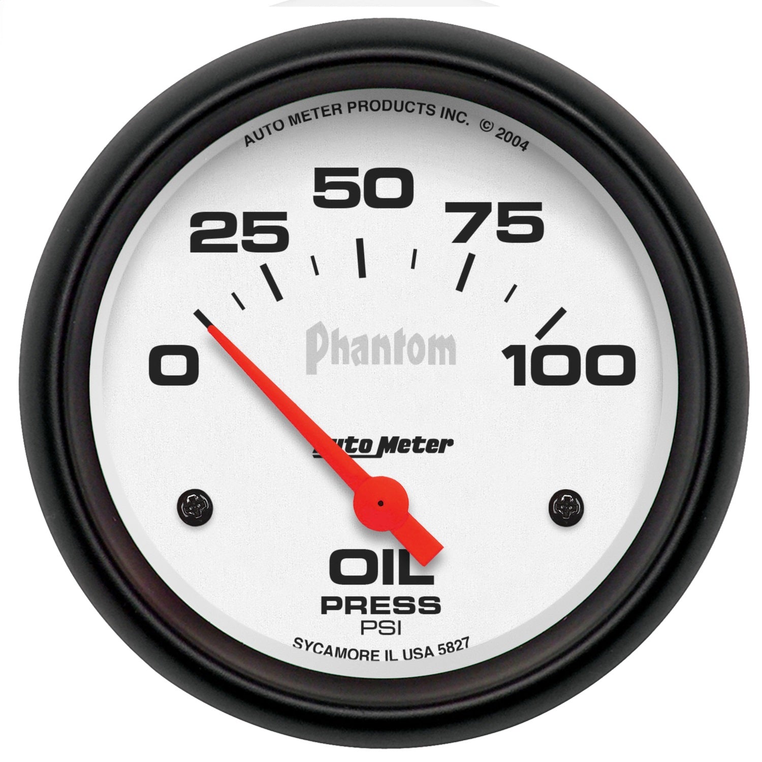 AutoMeter 5827 GAUGE; OIL PRESSURE; 2 5/8in.; 100PSI; ELECTRIC; PHANTOM AutoMeter 5827