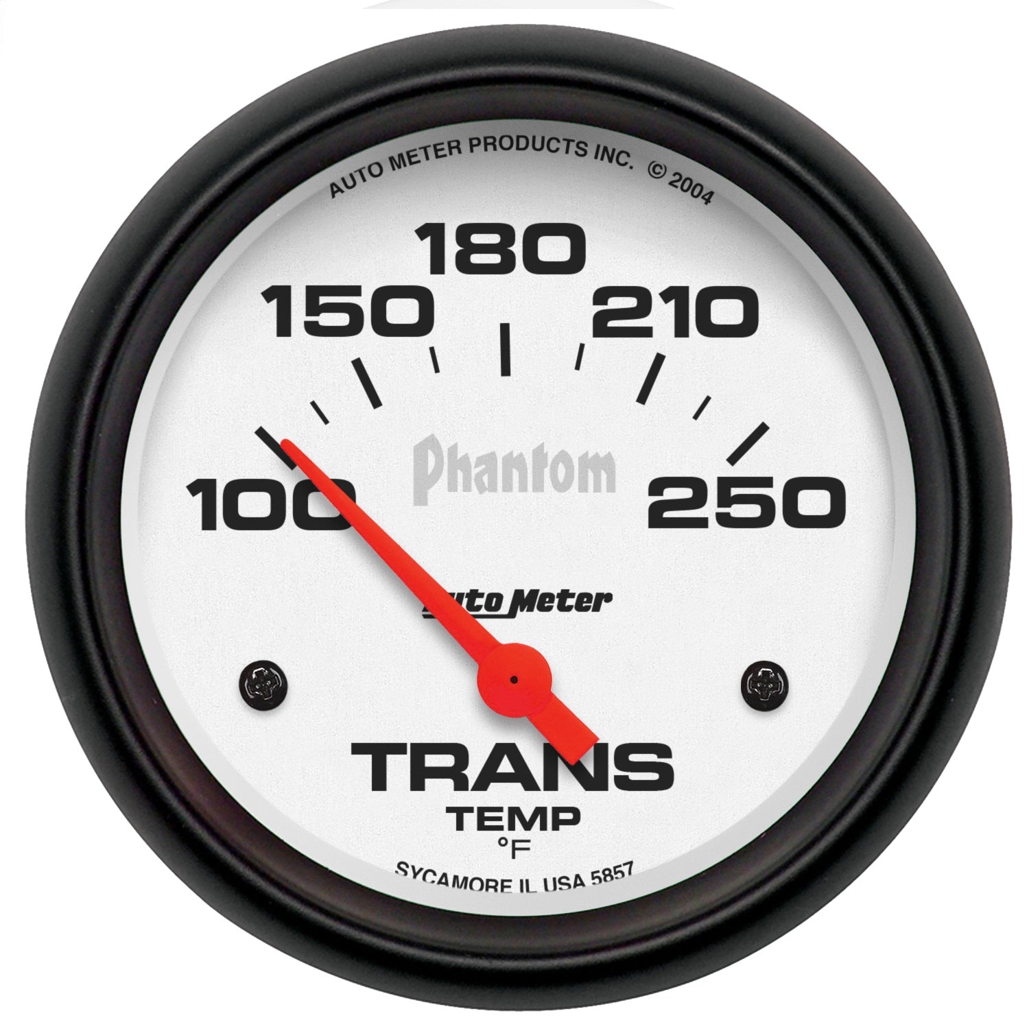 AutoMeter 5857 GAUGE; TRANSMISSION TEMP; 2 5/8in.; 100-250deg.F; ELECTRIC; PHANTOM AutoMeter 5857