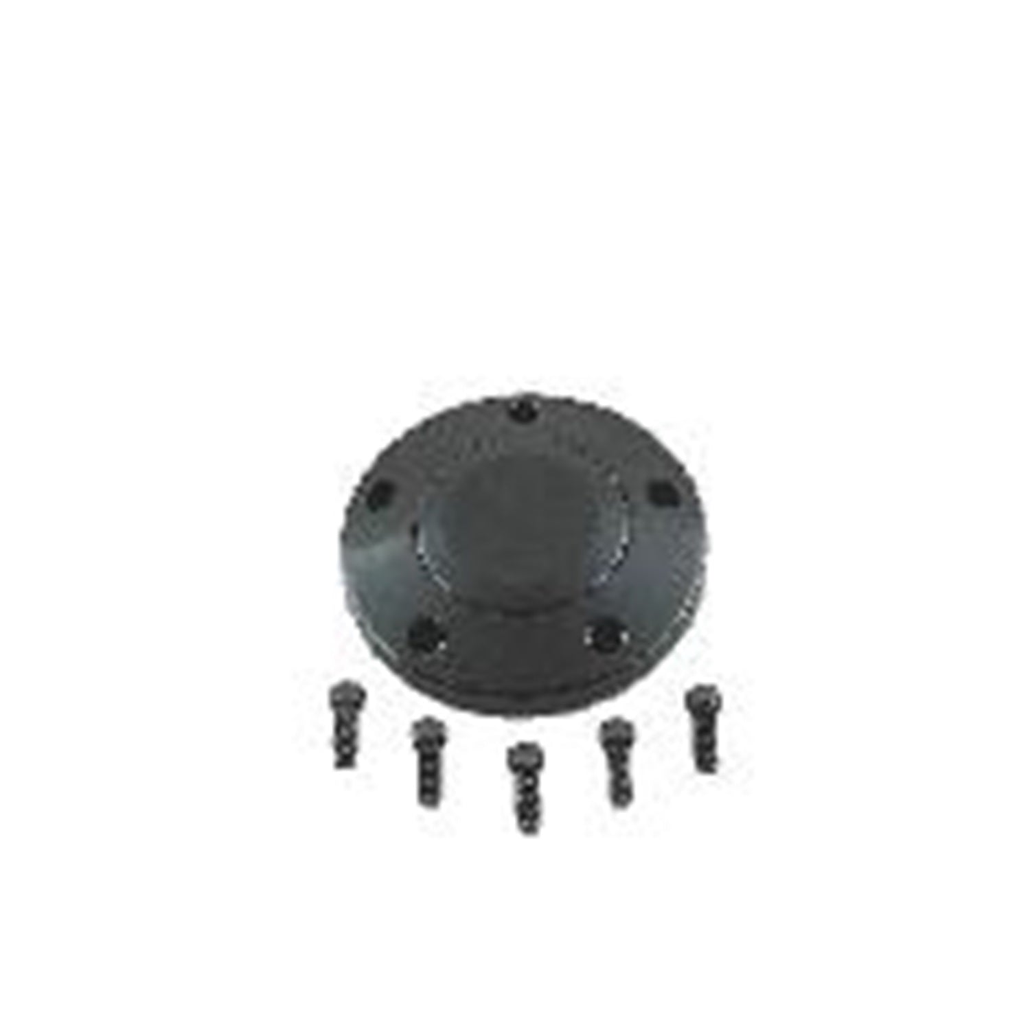 Grant 5871 Signature Horn Button; Black Plastic; w/o Logo; w/Screws; Grant 5871