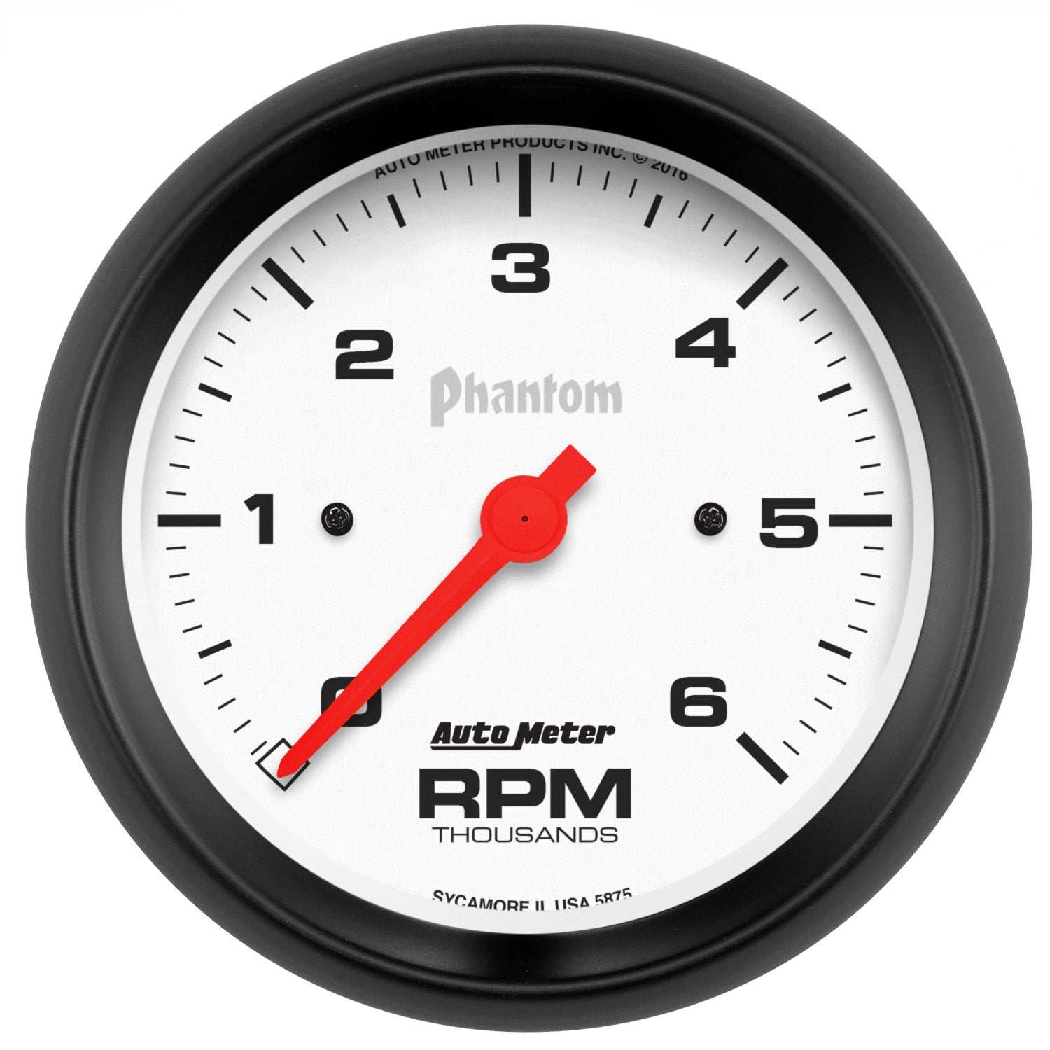 AutoMeter 5875 GAUGE; TACHOMETER; 3 3/8in.; 6K RPM; IN-DASH; PHANTOM AutoMeter 5875
