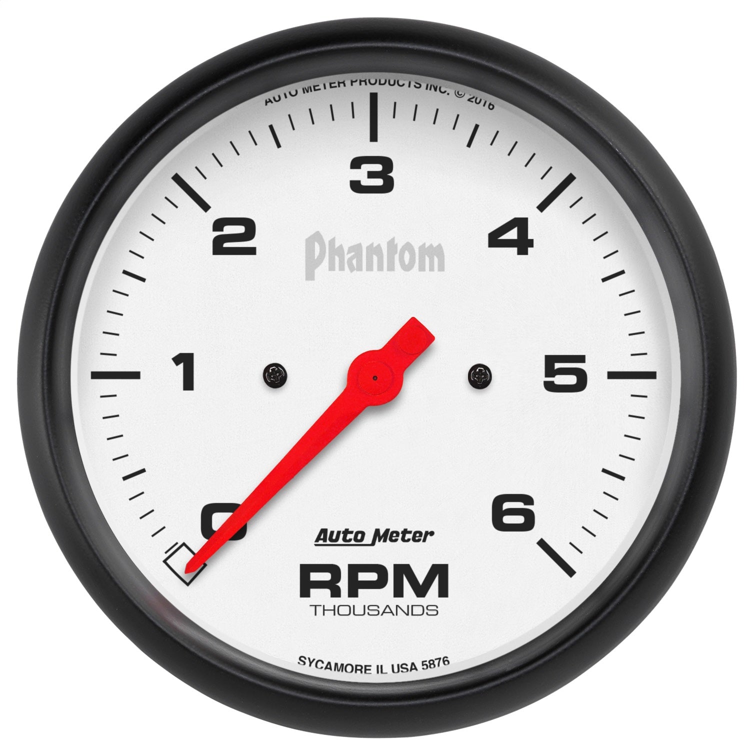 AutoMeter 5876 GAUGE; TACHOMETER; 5in.; 6K RPM; IN-DASH; PHANTOM AutoMeter 5876