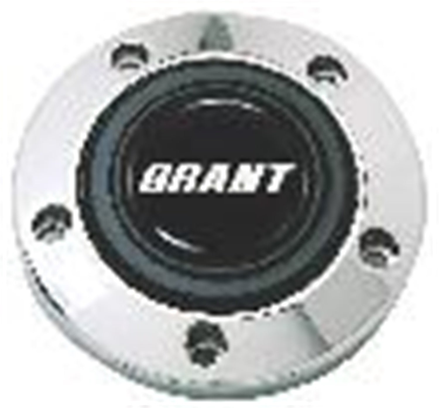 Grant 5885 Signature Horn Button; w/Grant Logo; Billet Style Trim Ring; w/Screws; Grant 5885