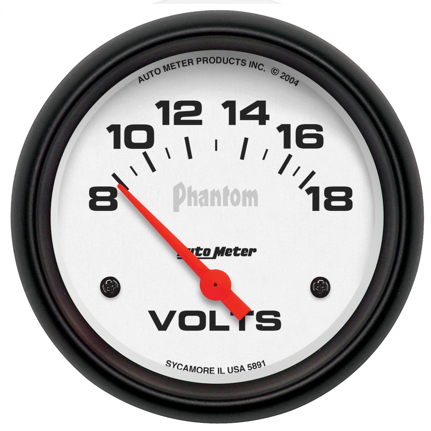 AutoMeter 5891 GAUGE; VOLTMETER; 2 5/8in.; 18V; ELECTRIC; PHANTOM AutoMeter 5891