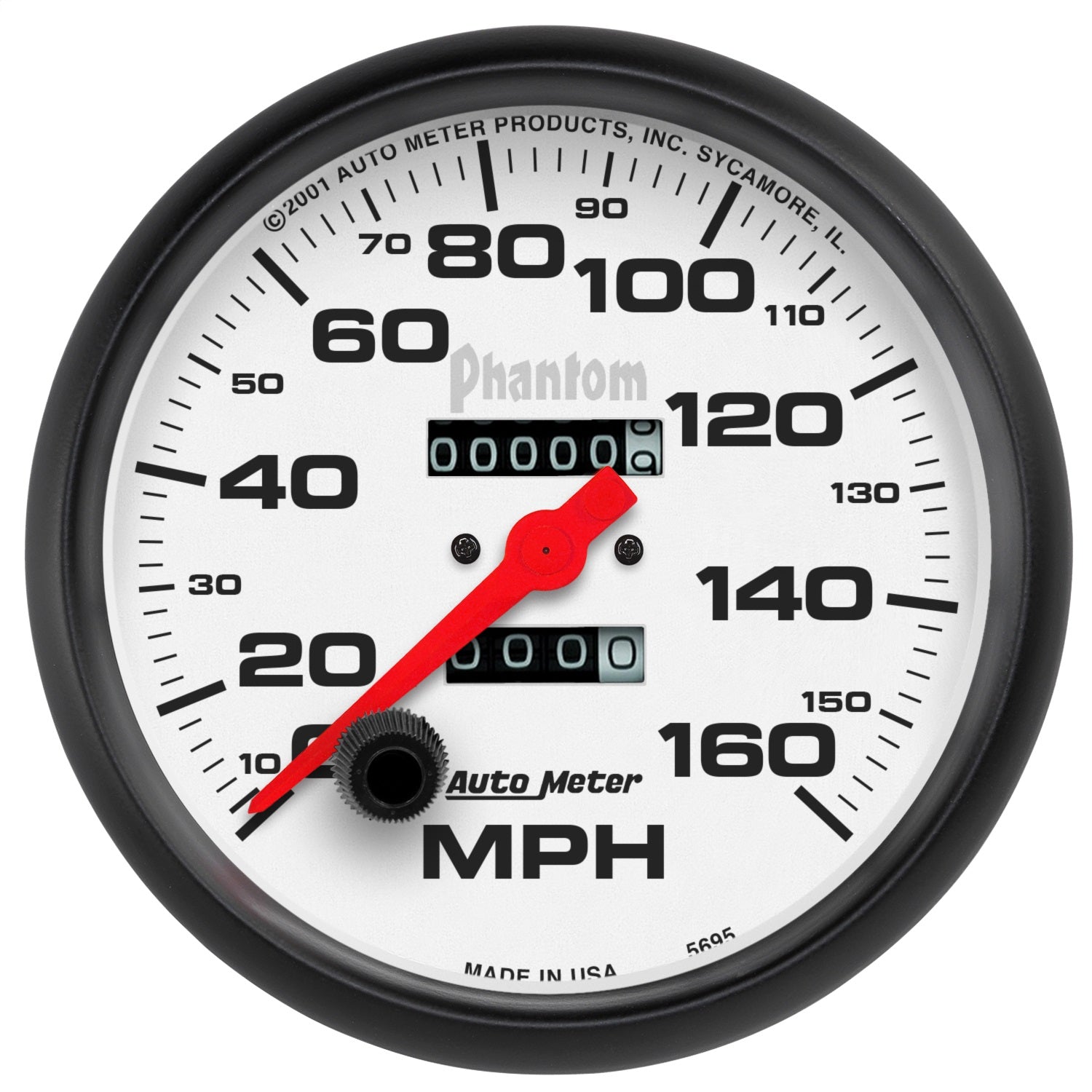AutoMeter 5895 GAUGE; SPEEDOMETER; 5in.; 160MPH; MECHANICAL; PHANTOM AutoMeter 5895