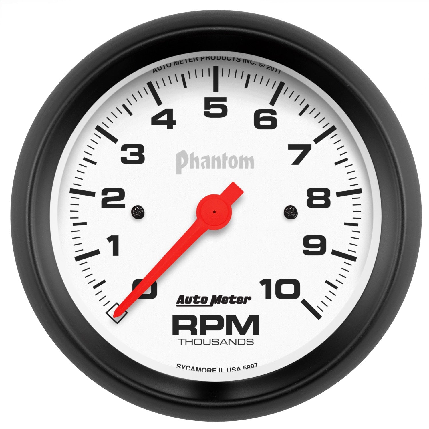 AutoMeter 5897 GAUGE; TACHOMETER; 3 3/8in.; 10K RPM; IN-DASH; PHANTOM AutoMeter 5897