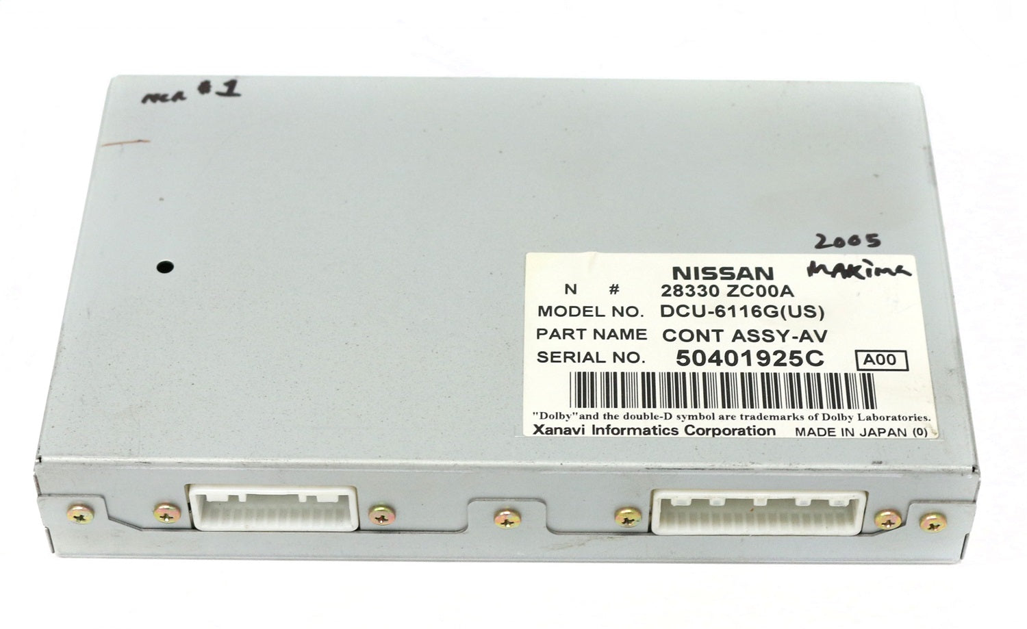 1 Factory Radio 591-55956-NOA Navigation Monitor Control Unit 1 Factory Radio 591-55956-NOA