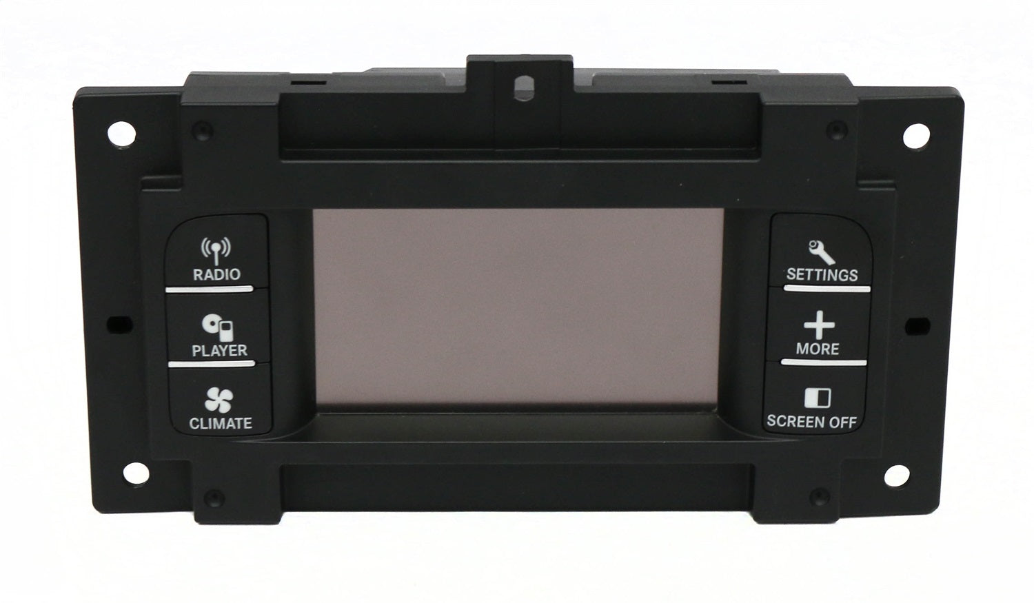 1 Factory Radio 594-01298-NOA3 Display Screen Module; Remanufactured; Black; OE Part Number: 05064630AI; 1 Factory Radio 594-01298-NOA3