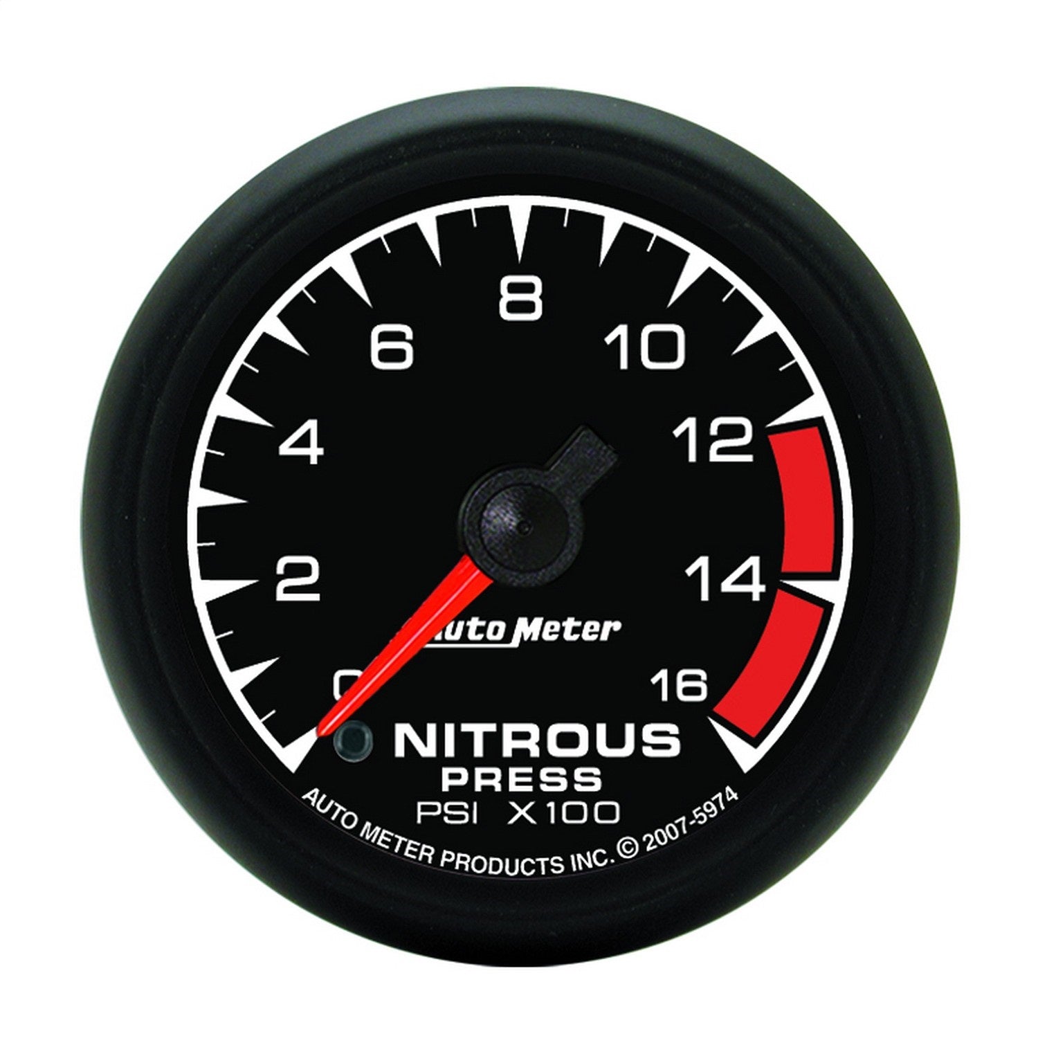 AutoMeter 5974 GAUGE; NITROUS PRESSURE; 2 1/16in.; 1600PSI; DIGITAL STEPPER MOTOR; ES AutoMeter 5974