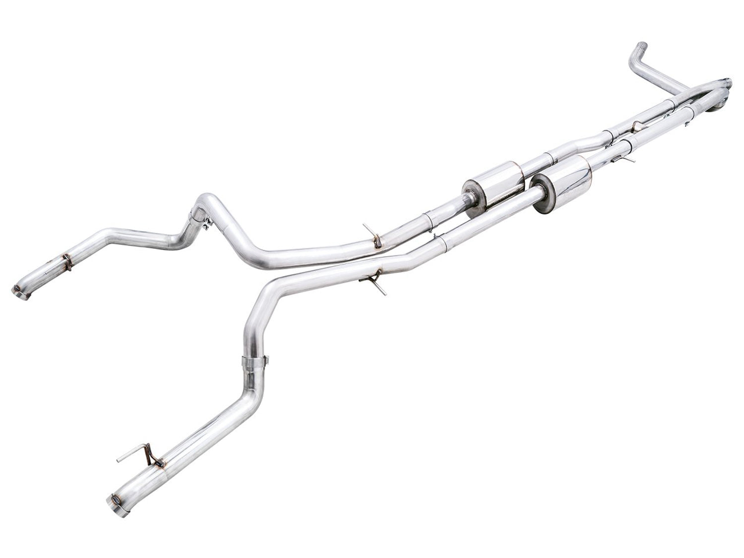 AWE Tuning 3015-31972 AWE 0FG Catback for Silverado ZR2/Sierra AT4X - Dual Bashguard (no tips) AWE Tuning 3015-31972