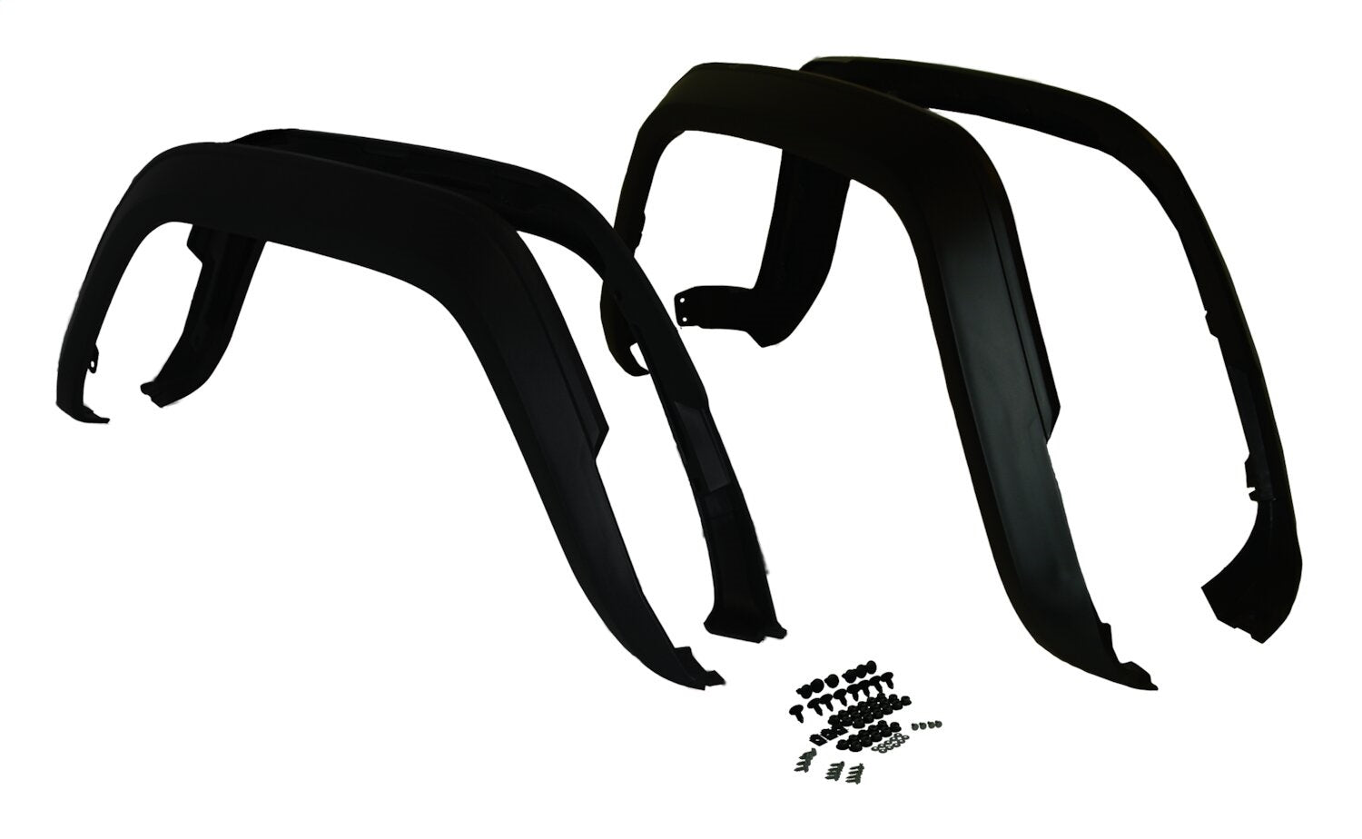 Crown Automotive Jeep Replacement 5AGK Fender Flare Kit; Incl. Hardware; Flat Black; Crown Automotive Jeep Replacement 5AGK