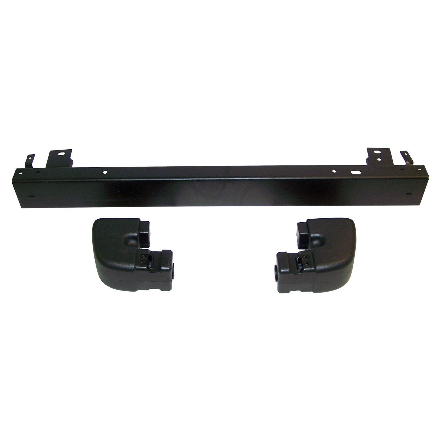 Crown Automotive Jeep Replacement 5ED18T3XK Rear Bumper Kit; Black; Incl. Bumper And 2 End Caps; Crown Automotive Jeep Replacement 5ED18T3XK