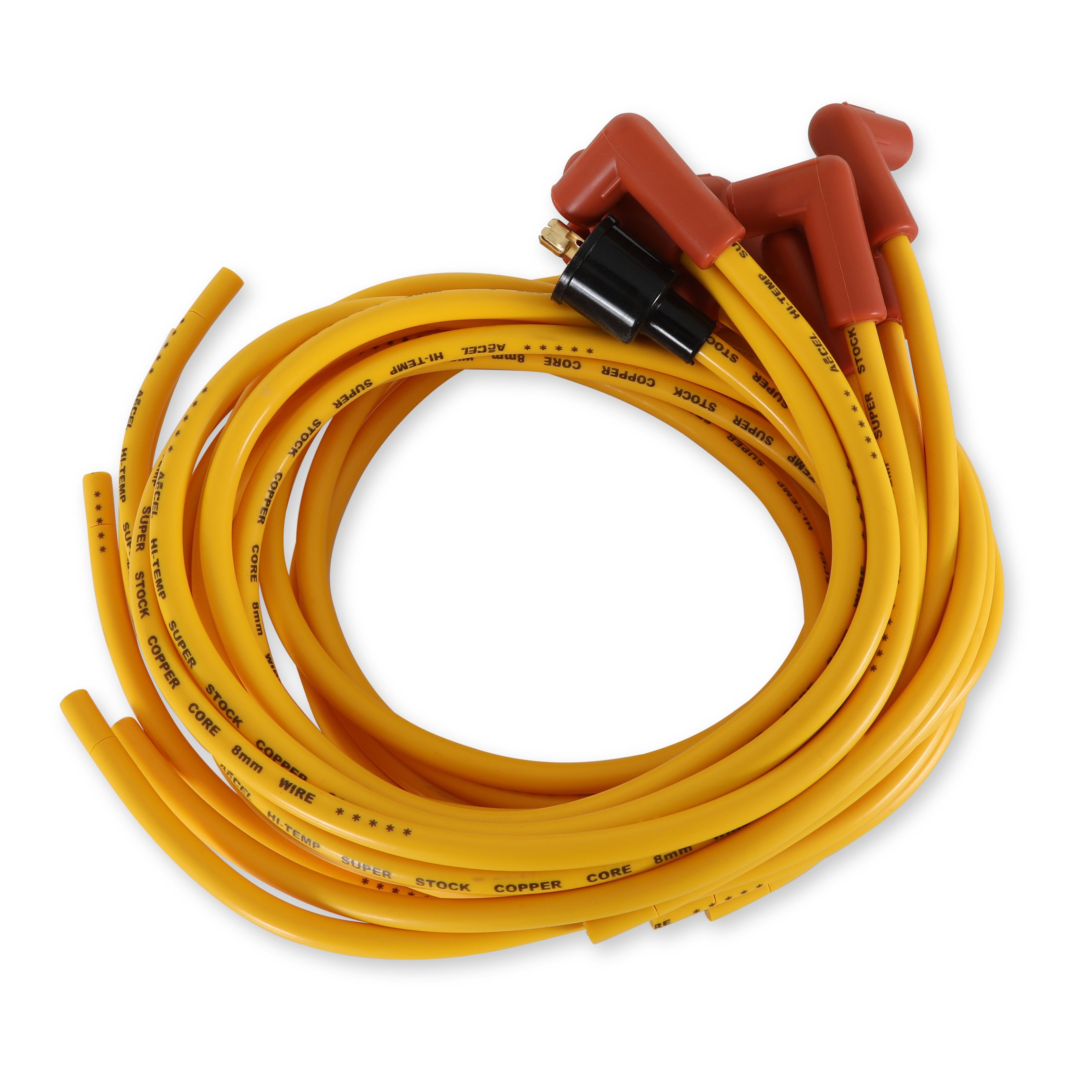ACCEL 4039 Wire Set 8mm 90 Degree End Copper ACCEL 4039