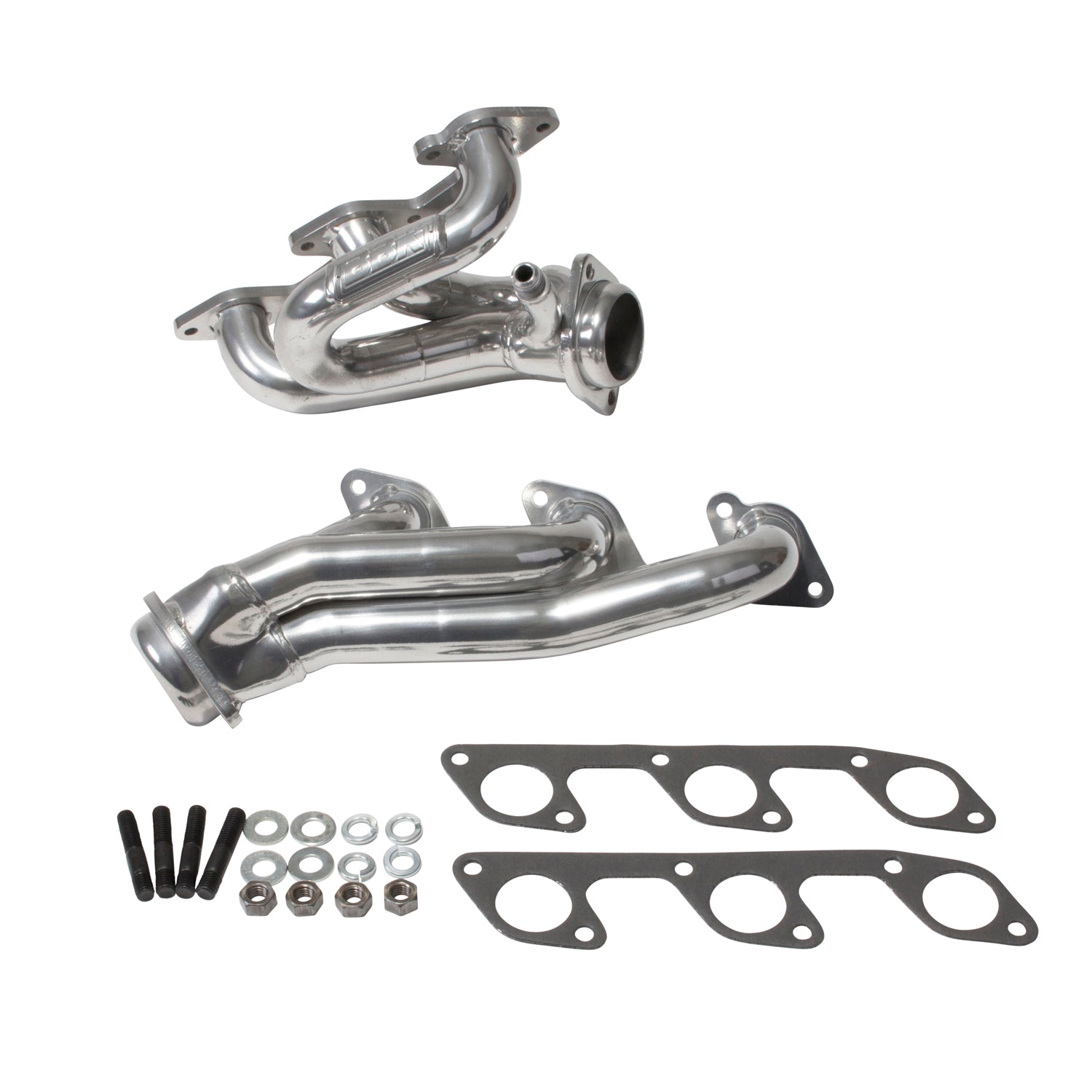 BBK Performance Parts 40100 2005-2010 MUSTANG 4.0L-V6 1-5/8 SHORTY EXHAUST HEADERS (POLISHED SILVER CERAMIC) BBK Performance Parts 40100