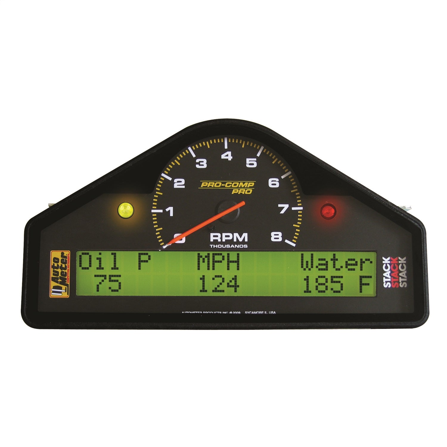 AutoMeter 6002 STREET DASH DISPLAY; 8K RPM/MPH/OILP/OILT/WTMP/VOLT; PRO-COMP AutoMeter 6002