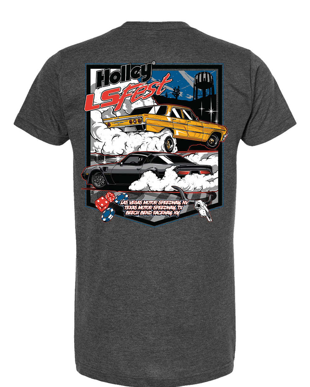 LS Burnout Tee - Heather Charcoal