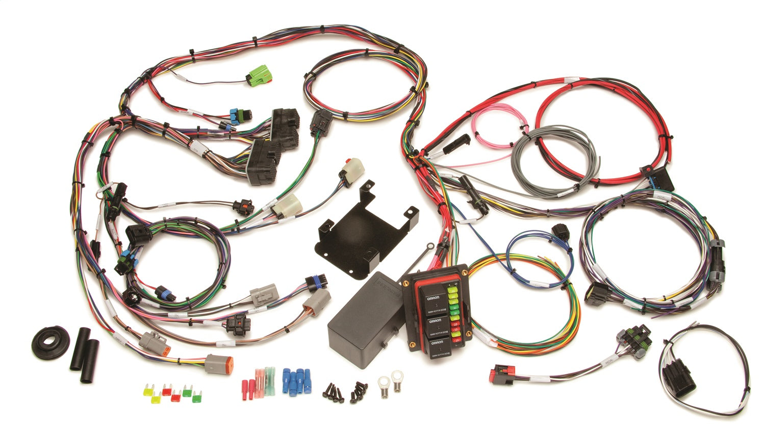 Painless Wiring 60250 Engine Wiring Harness; 10 Fuses w/2 Ignition; 1 Fuel Heater; 1 Accessory Relay; Painless Wiring 60250