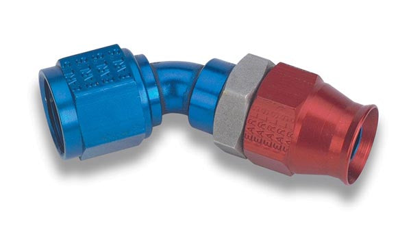 Speed-Seal Hose End Hose Size -3 Nut Size 3 Material Aluminum Adjustable Tube 45