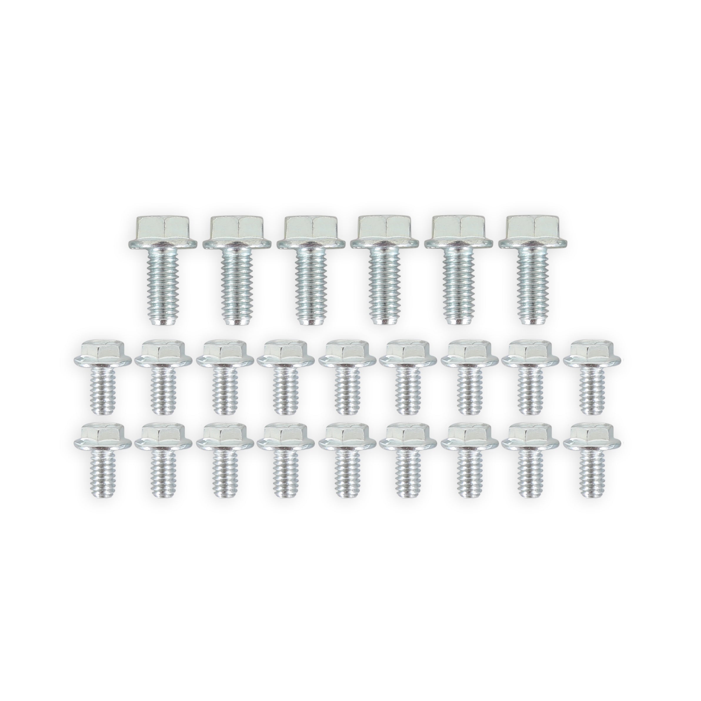 Mr Gasket 6087MRG Oil Pan Bolt Kit; 6 pc. 5/16 in.-18 x 0.75 in.; 18 pc. 1/4 in.-20 x 0.5 in.; Mr Gasket 6087MRG