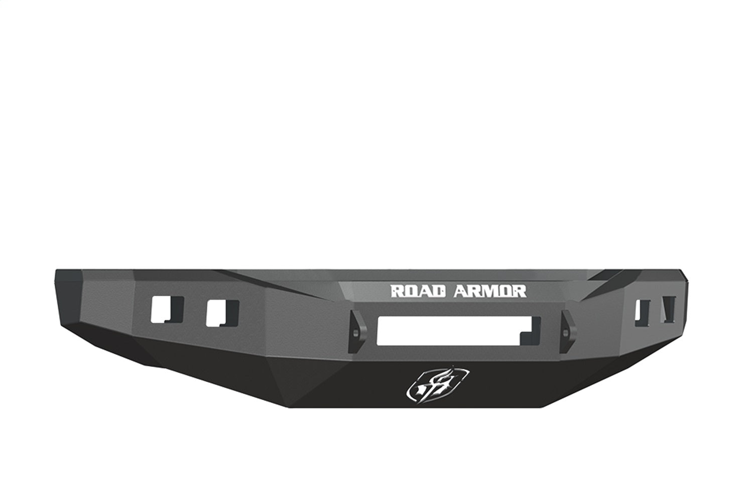 Road Armor 608R0B-NW Stealth Non-Winch Front Bumper; Steel; Satin Black; Square Fog Light Holes; Road Armor 608R0B-NW