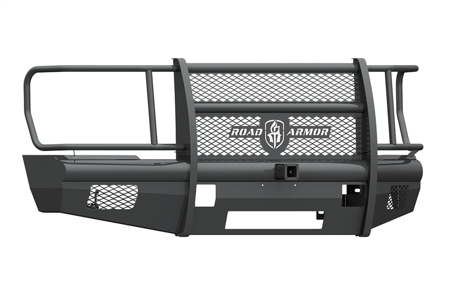 Road Armor 608VF26B Vaquero Non-Winch Front Bumper; Full Guard; 2 in. Receiver; Satin Black; Road Armor 608VF26B