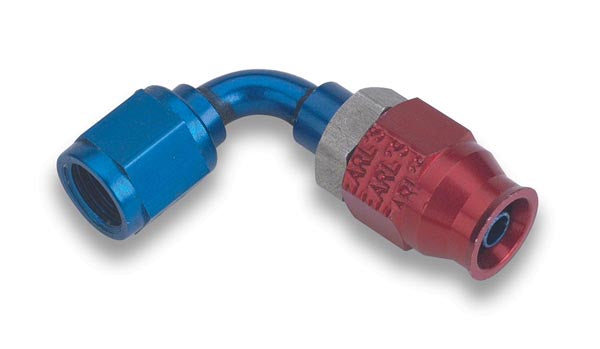 Speed-Seal Hose End Hose Size -3 Nut Size 3 Material Aluminum Adjustable Tube 90