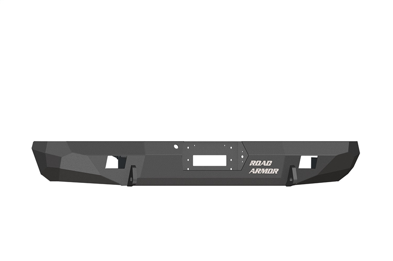 Road Armor 61000B Stealth Winch Rear Bumper; Steel; Satin Black; Truck Only; Road Armor 61000B