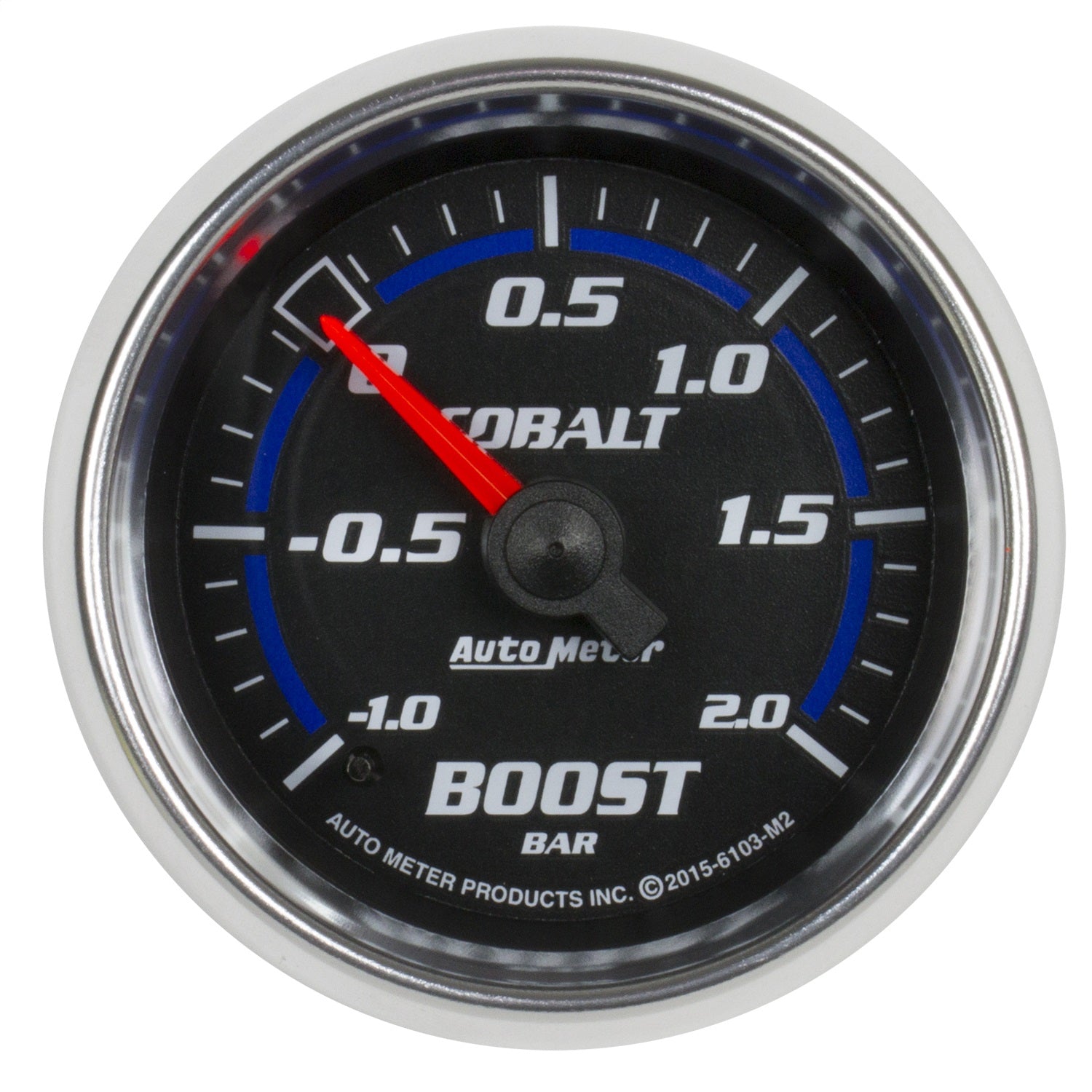 AutoMeter 6103-M2 GAUGE; VAC/BOOST; 2 1/16in.;-1-+2 BAR; MECHANICAL; COBALT AutoMeter 6103-M2