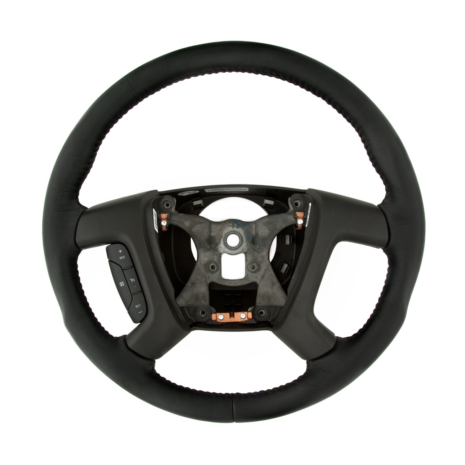 Grant 61047 Revolution Style OEM Airbag Replacement Steering Wheel; Black Leather Wrapped; Grant 61047