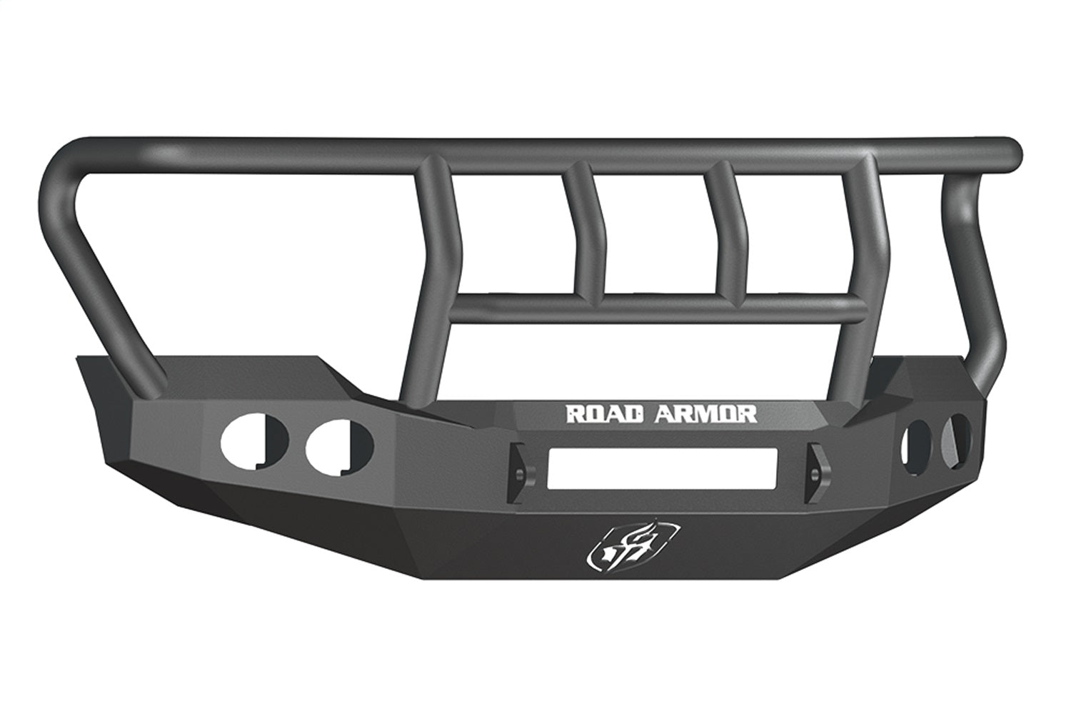 Road Armor 61102B-NW Stealth Non-Winch Front Bumper; Titan II Guard; Satin Black; Road Armor 61102B-NW