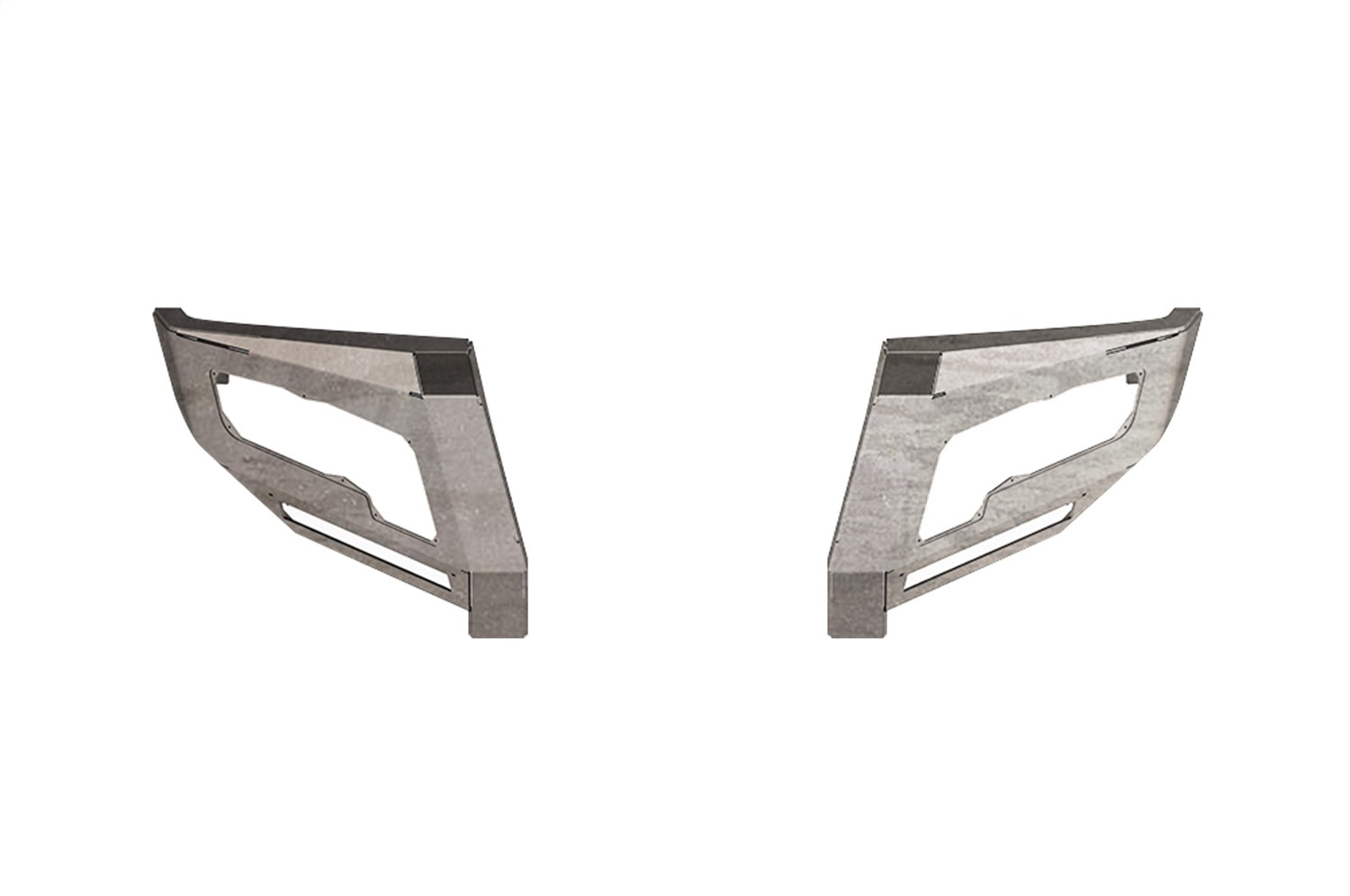 Road Armor 6112DF0 Identity Front Bumper Components; Standard End Pods; Raw Steel; Road Armor 6112DF0