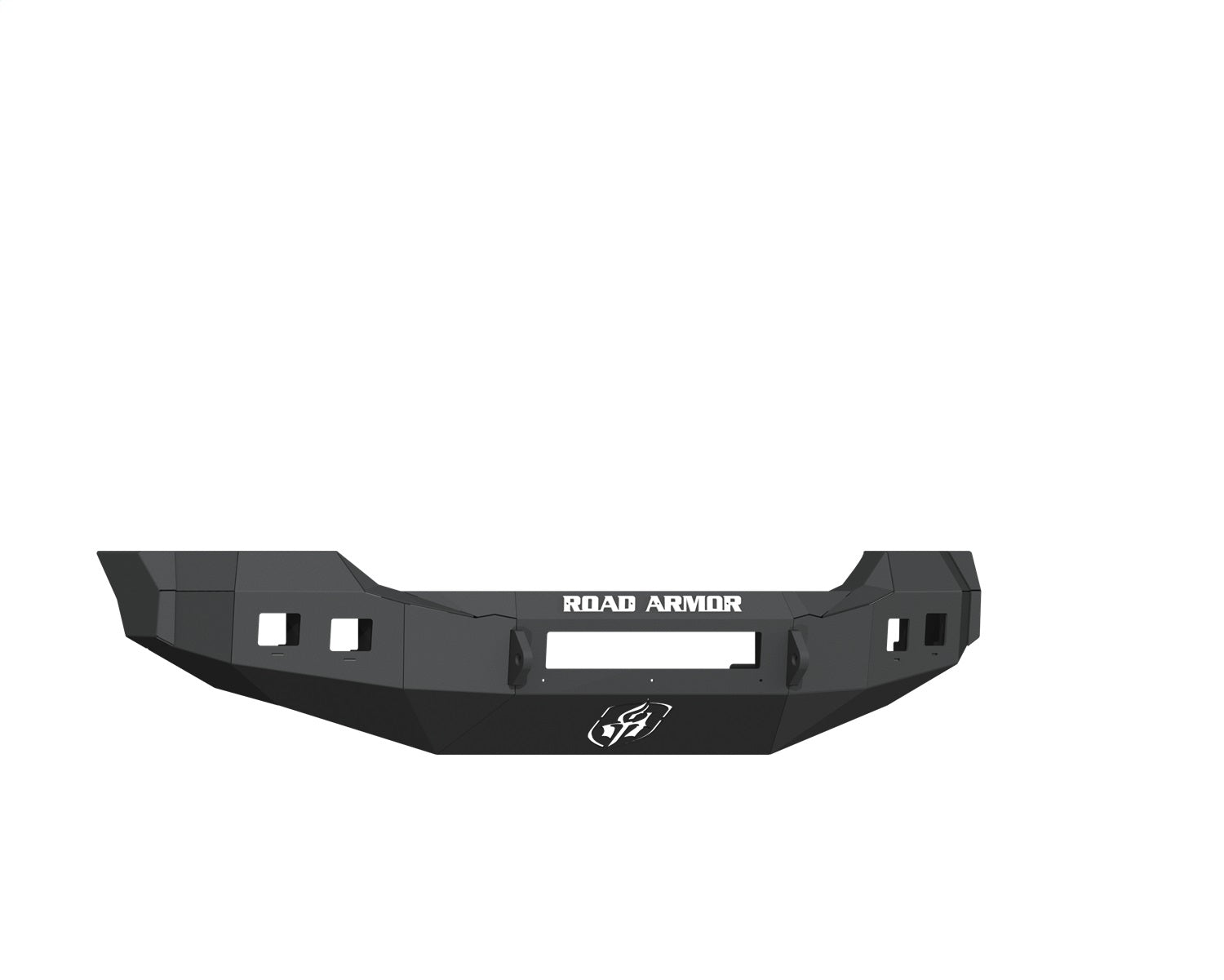 Road Armor 6114R0B-NW Stealth Non-Winch Front Bumper; Black; Square Fog Light Holes; Road Armor 6114R0B-NW