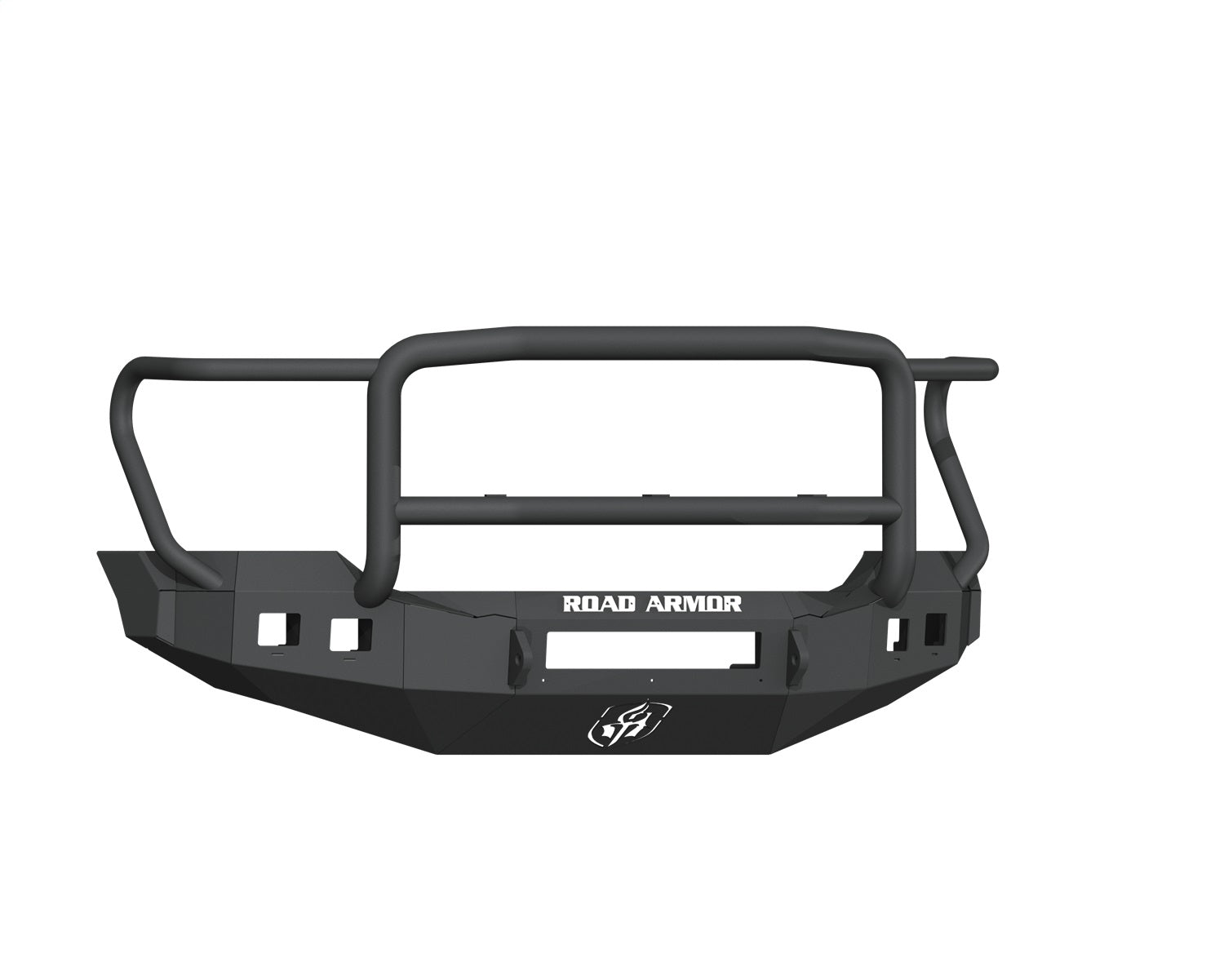 Road Armor 6114R5B-NW Stealth Non-Winch Front Bumper; Lonestar; Satin Black; Square Fog Light Holes; Road Armor 6114R5B-NW