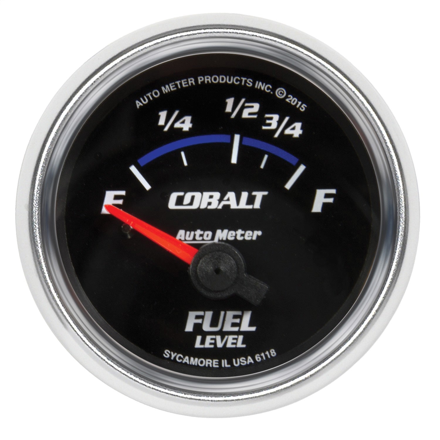 AutoMeter 6118 GAUGE; FUEL LEVEL; 2 1/16in.; 16OE TO 158OF; ELEC; COBALT AutoMeter 6118