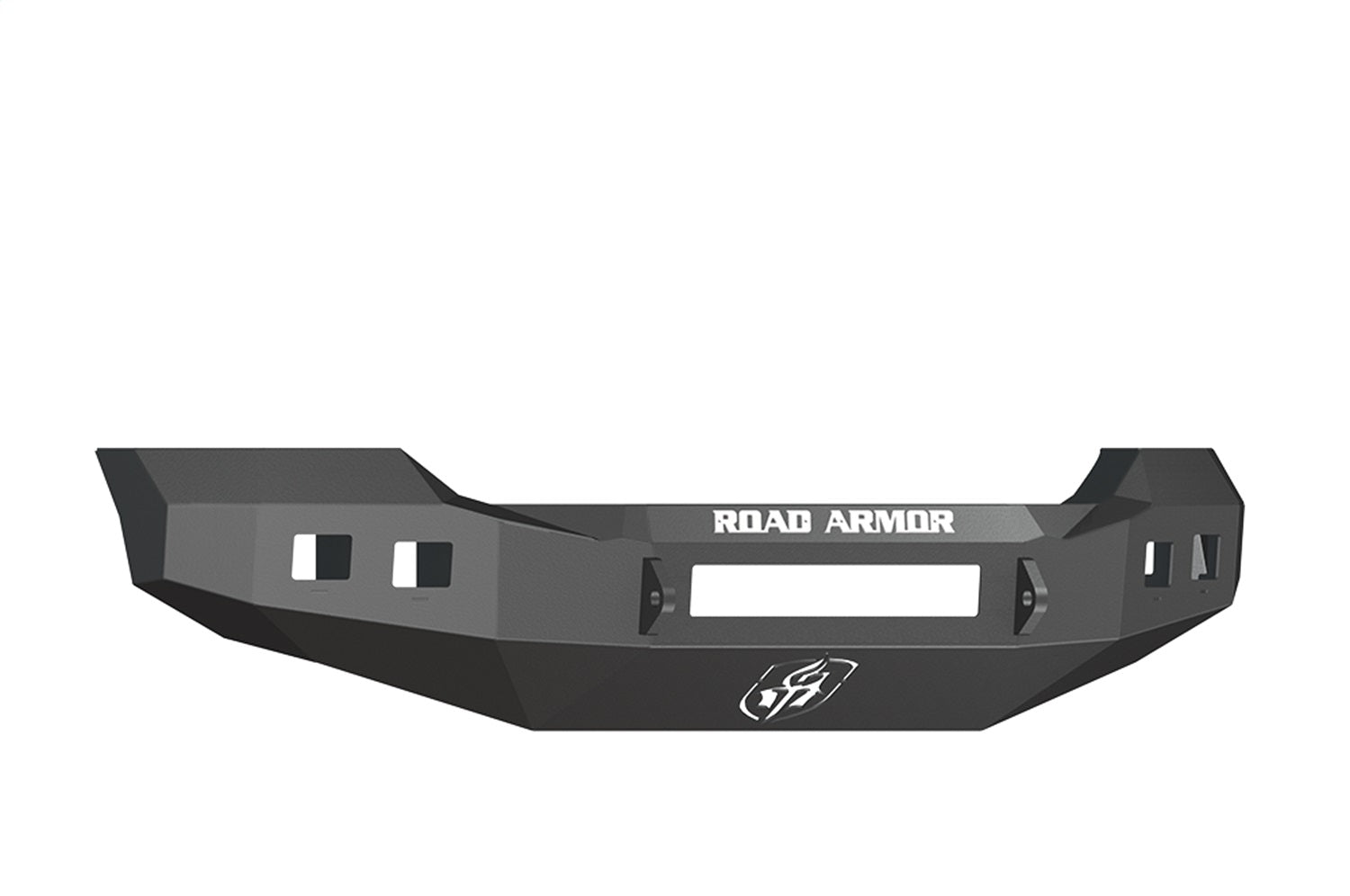 Road Armor 611R0B-NW Stealth Non-Winch Front Bumper; Satin Black; Square Fog Light Holes; Road Armor 611R0B-NW